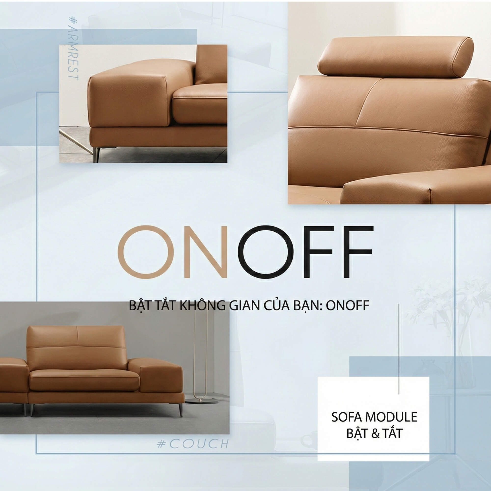 Sofa ONOFF - Sofa Đơn Module Độc Lạ Bật Tắt Không Gian Độc Đáo