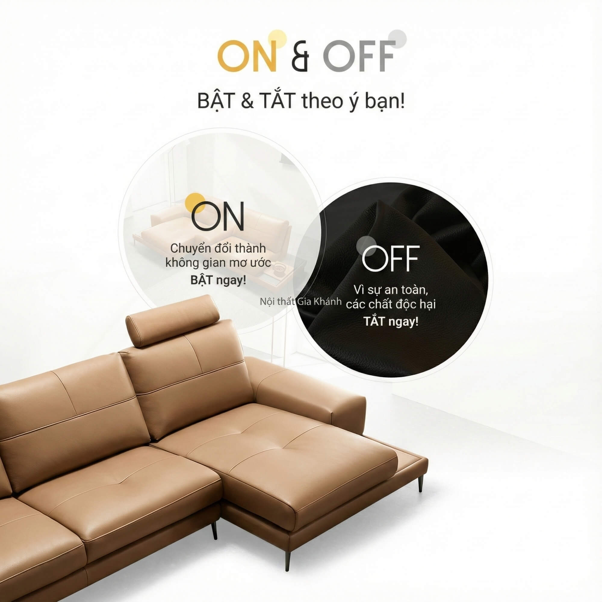 Sofa ONOFF - Sofa Đơn Module Độc Lạ Bật Tắt Không Gian Độc Đáo