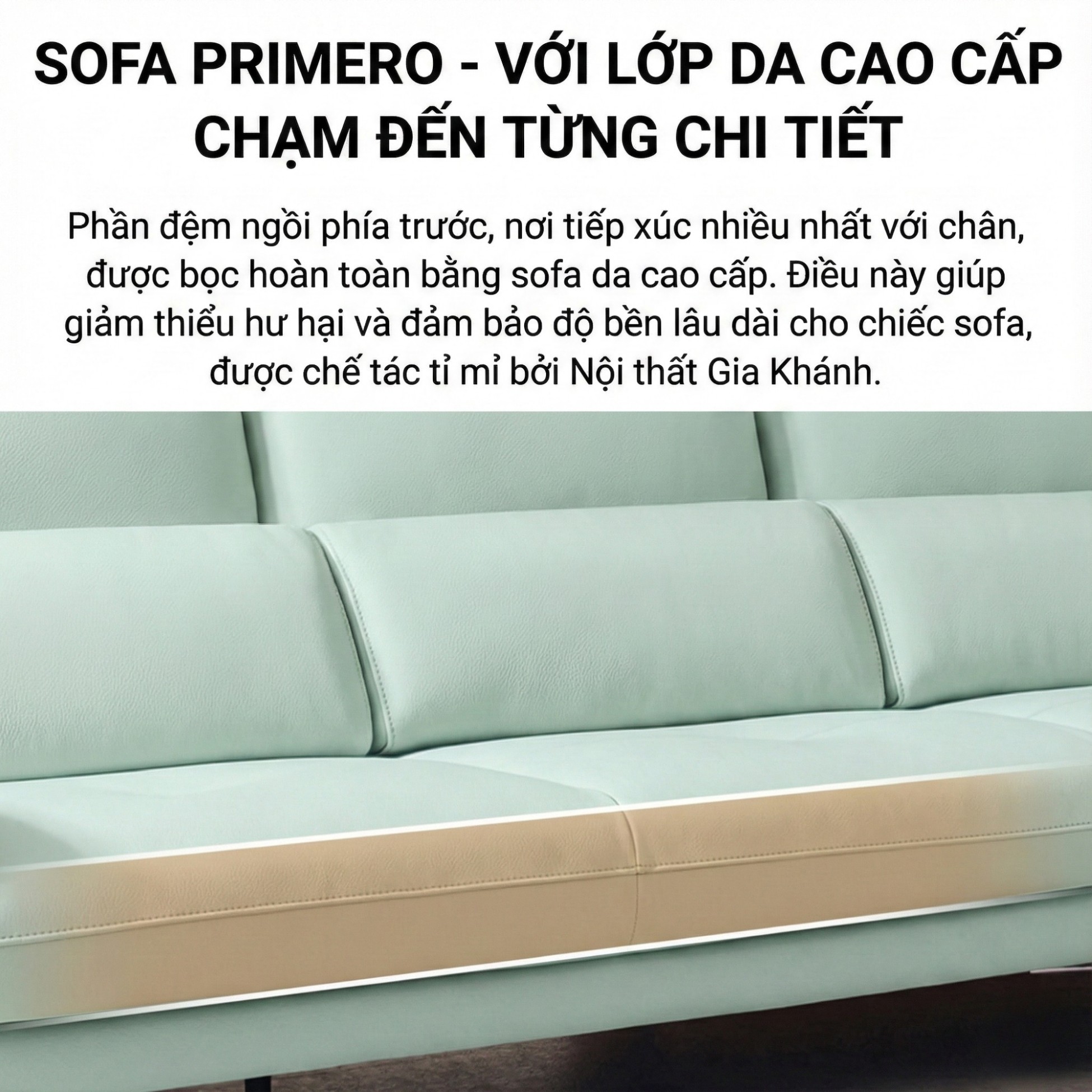 Sofa PRIMERO – Sofa Da Cao Cấp Chữ L Hiện Đại Tựa Đầu Điều Chỉnh 
