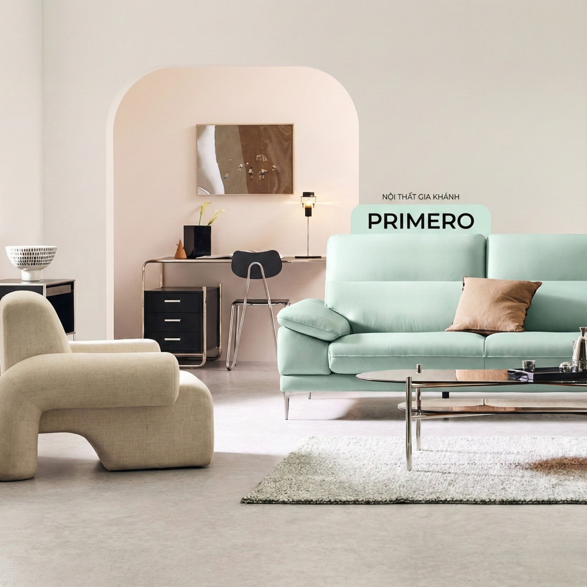 Sofa PRIMERO – Sofa Da Cao Cấp Chữ L Hiện Đại Tựa Đầu Điều Chỉnh 