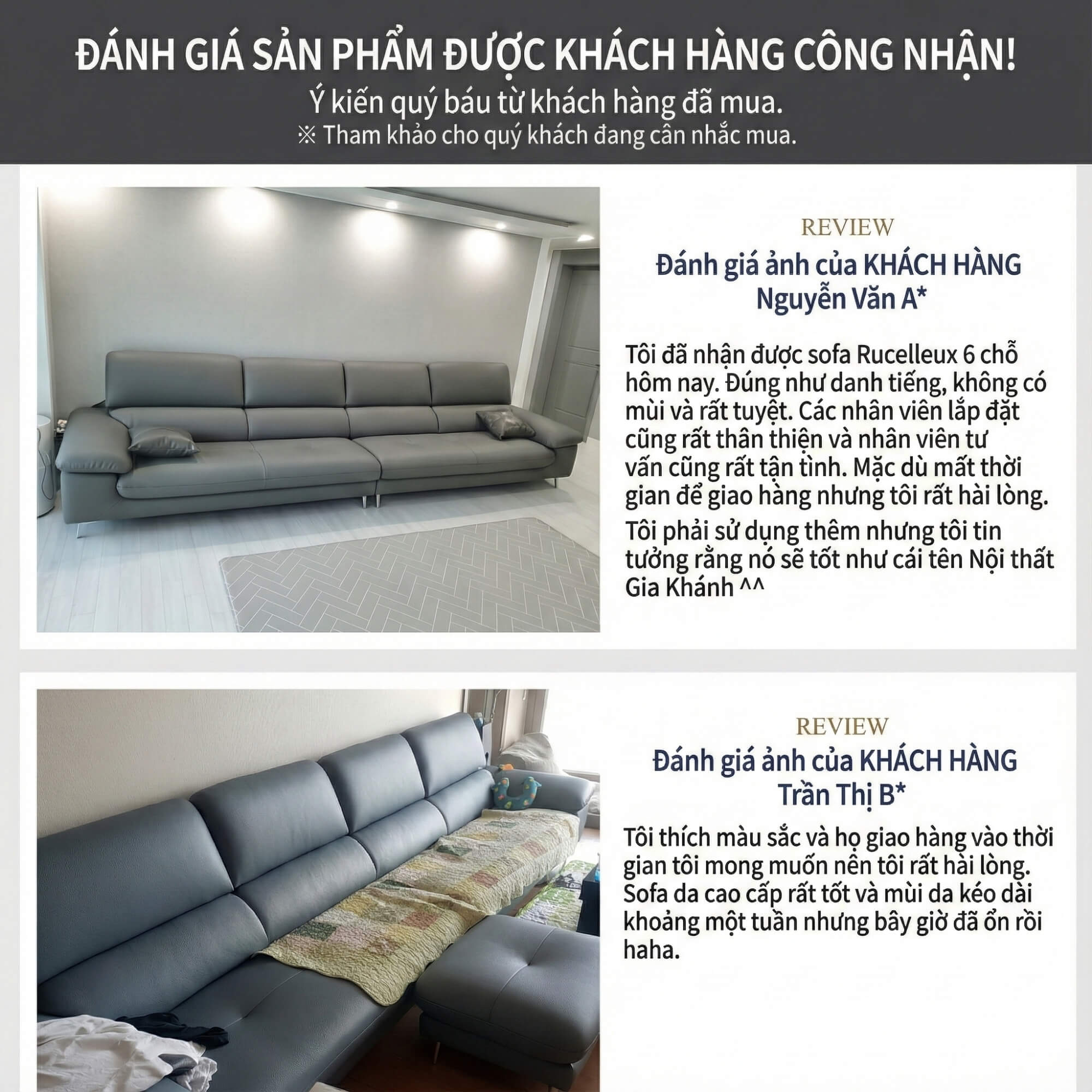 Sofa RUCELLEUX - Sofa Băng Cỡ Lớn Thiết Kế Tối Giản Hiện Đại