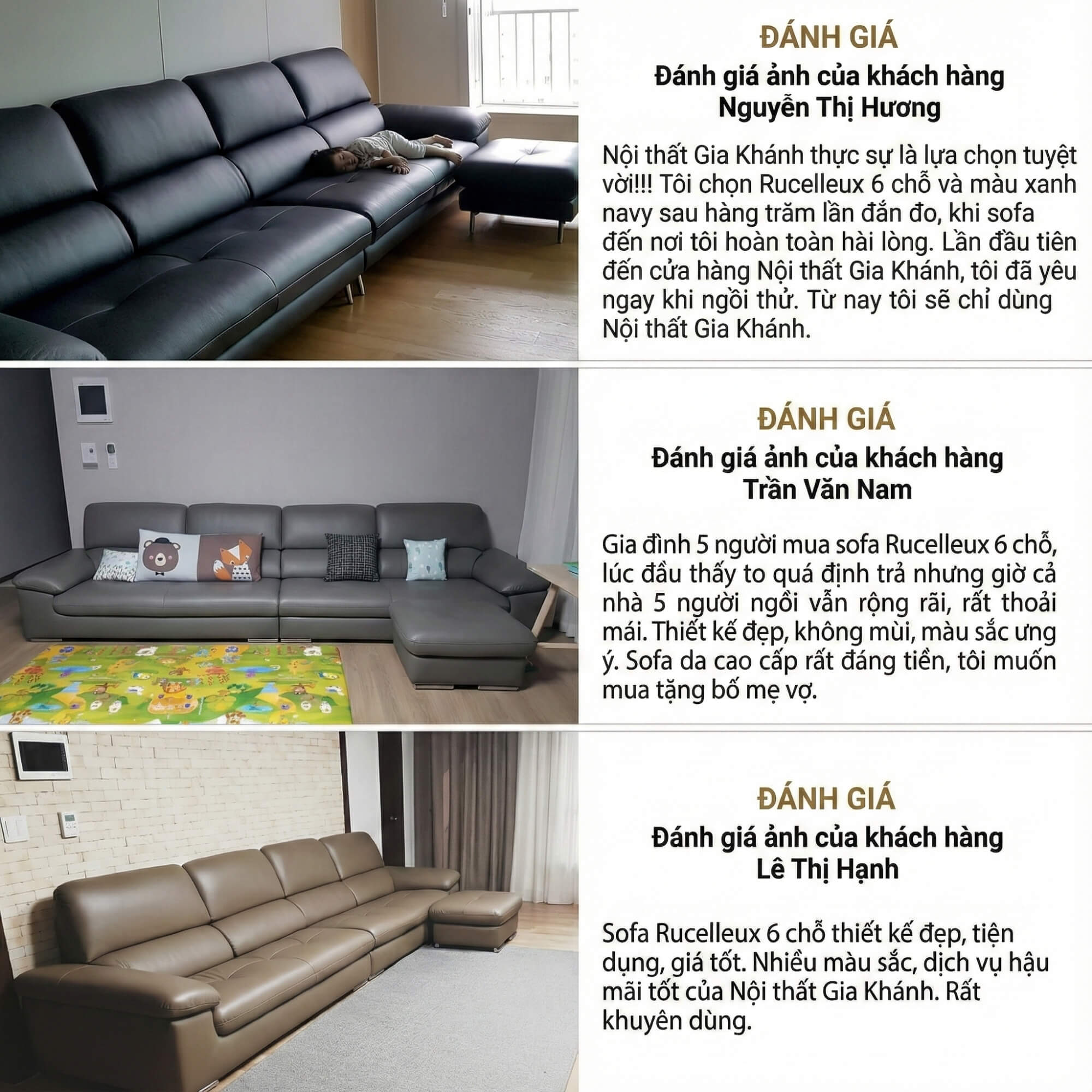 Sofa RUCELLEUX - Sofa Băng Cỡ Lớn Thiết Kế Tối Giản Hiện Đại