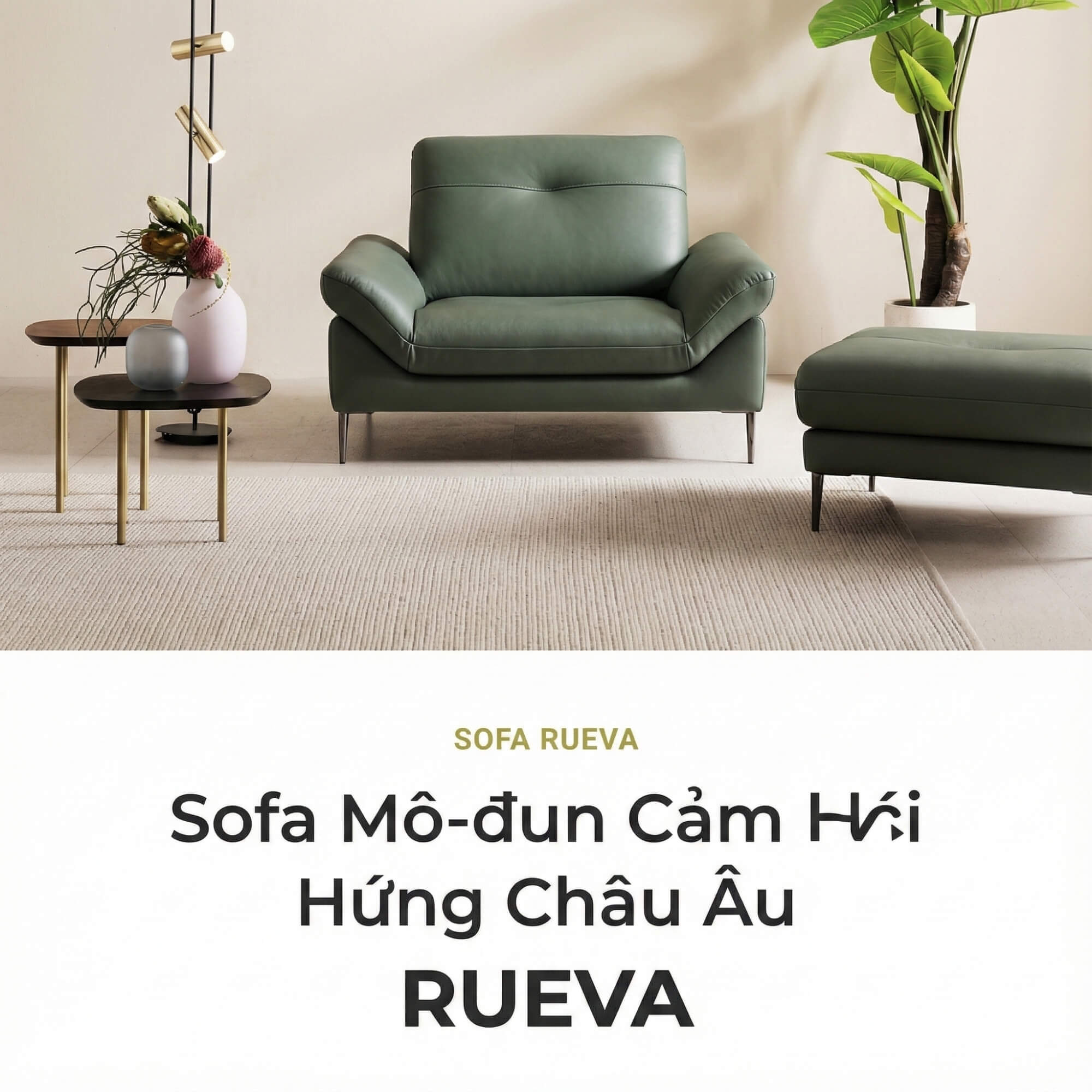 Sofa RUEVA - Sofa Đơn Cỡ Lớn Thư Giãn Cho Gia Đình 