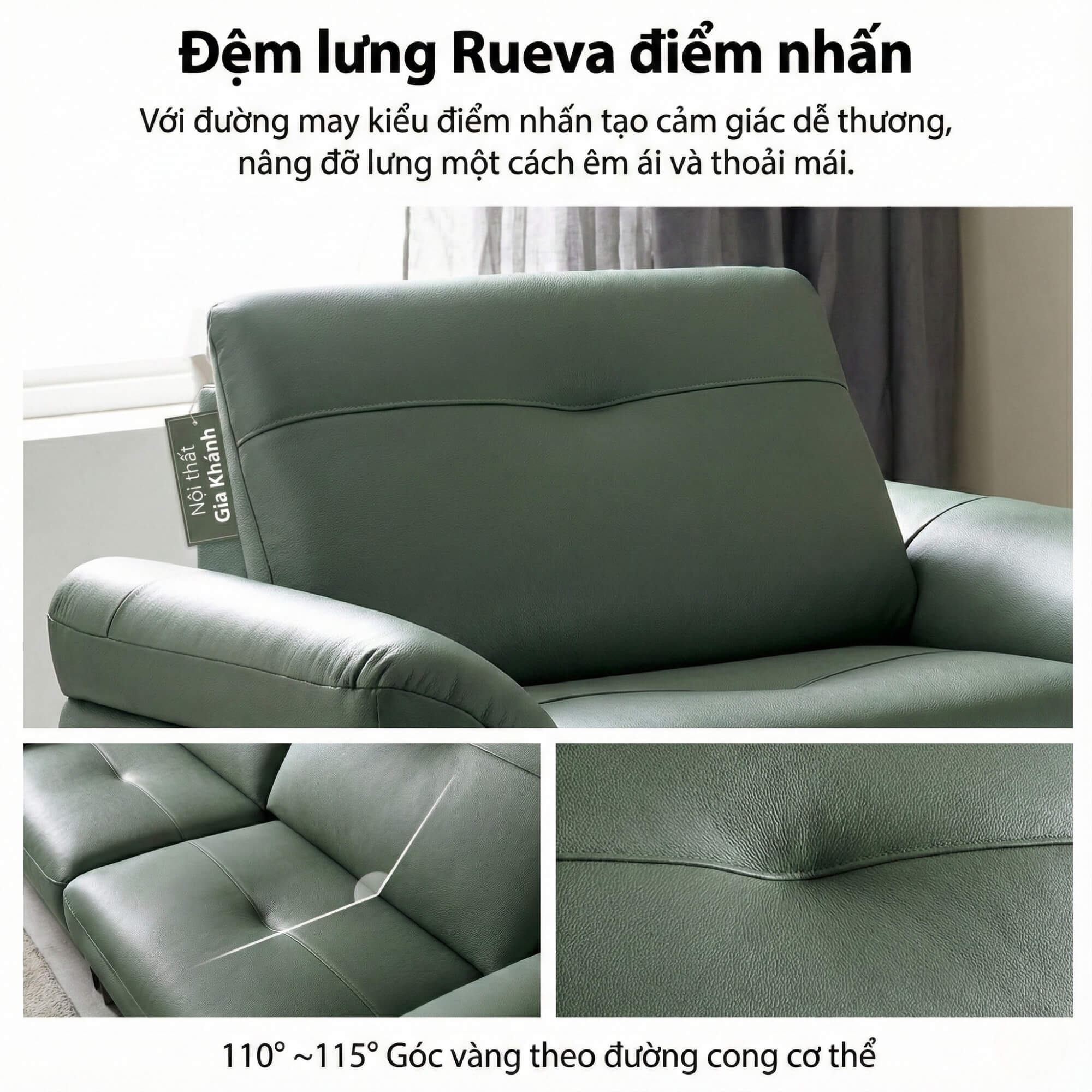 Sofa RUEVA - Sofa Đơn Cỡ Lớn Thư Giãn Cho Gia Đình 