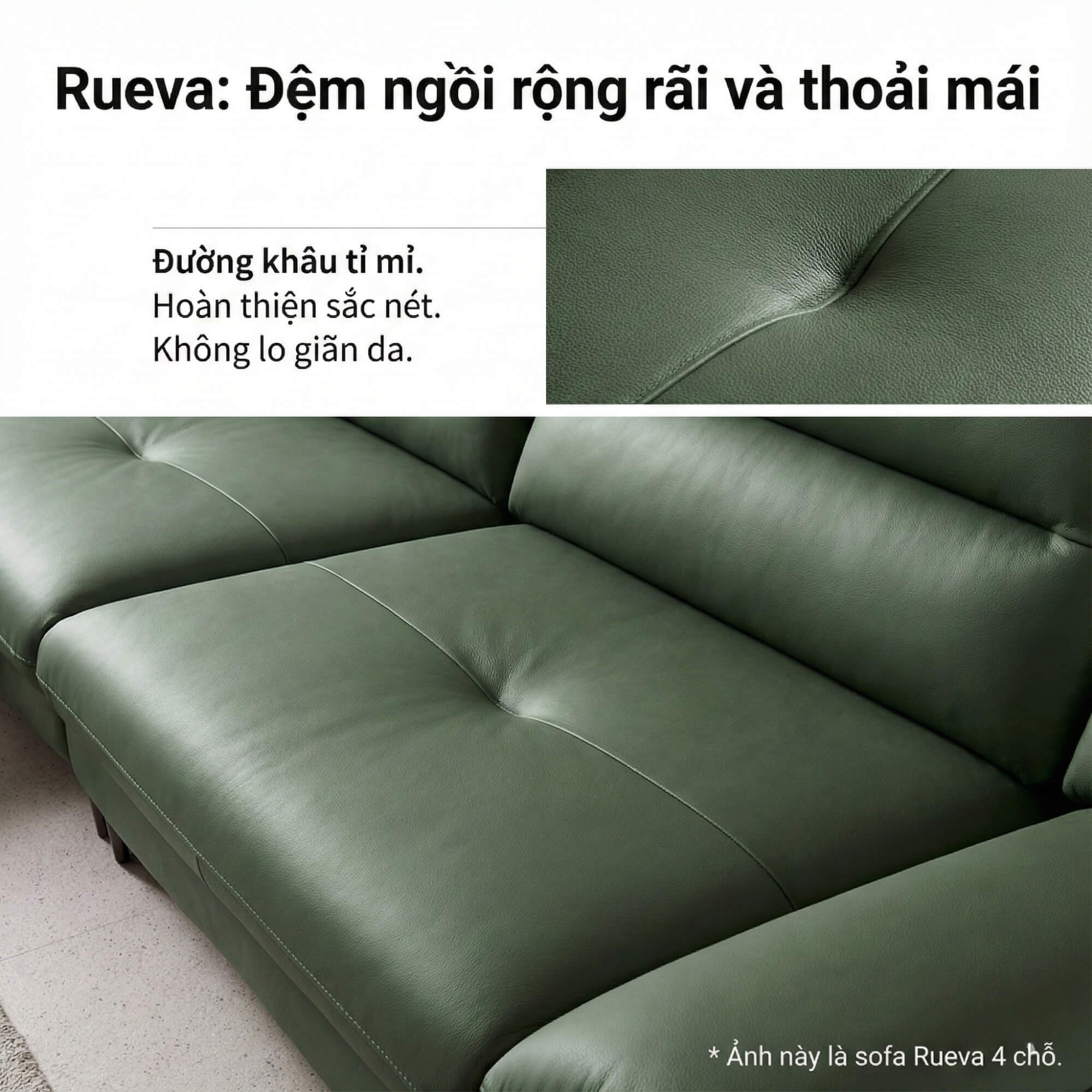 Sofa RUEVA - Sofa Đơn Cỡ Lớn Thư Giãn Cho Gia Đình 