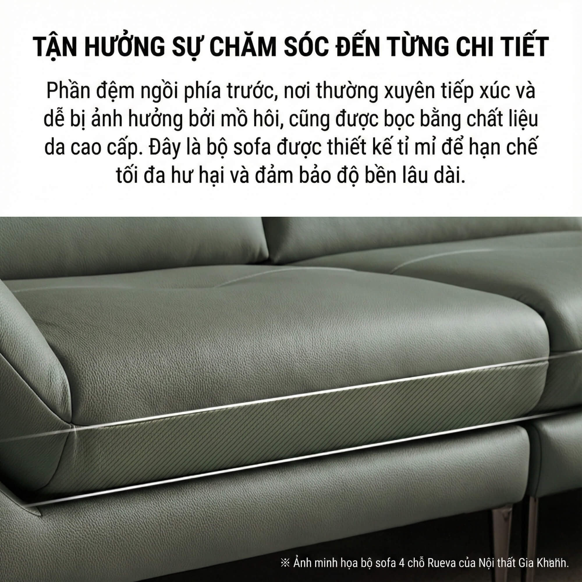 Sofa RUEVA - Sofa Đơn Cỡ Lớn Thư Giãn Cho Gia Đình 