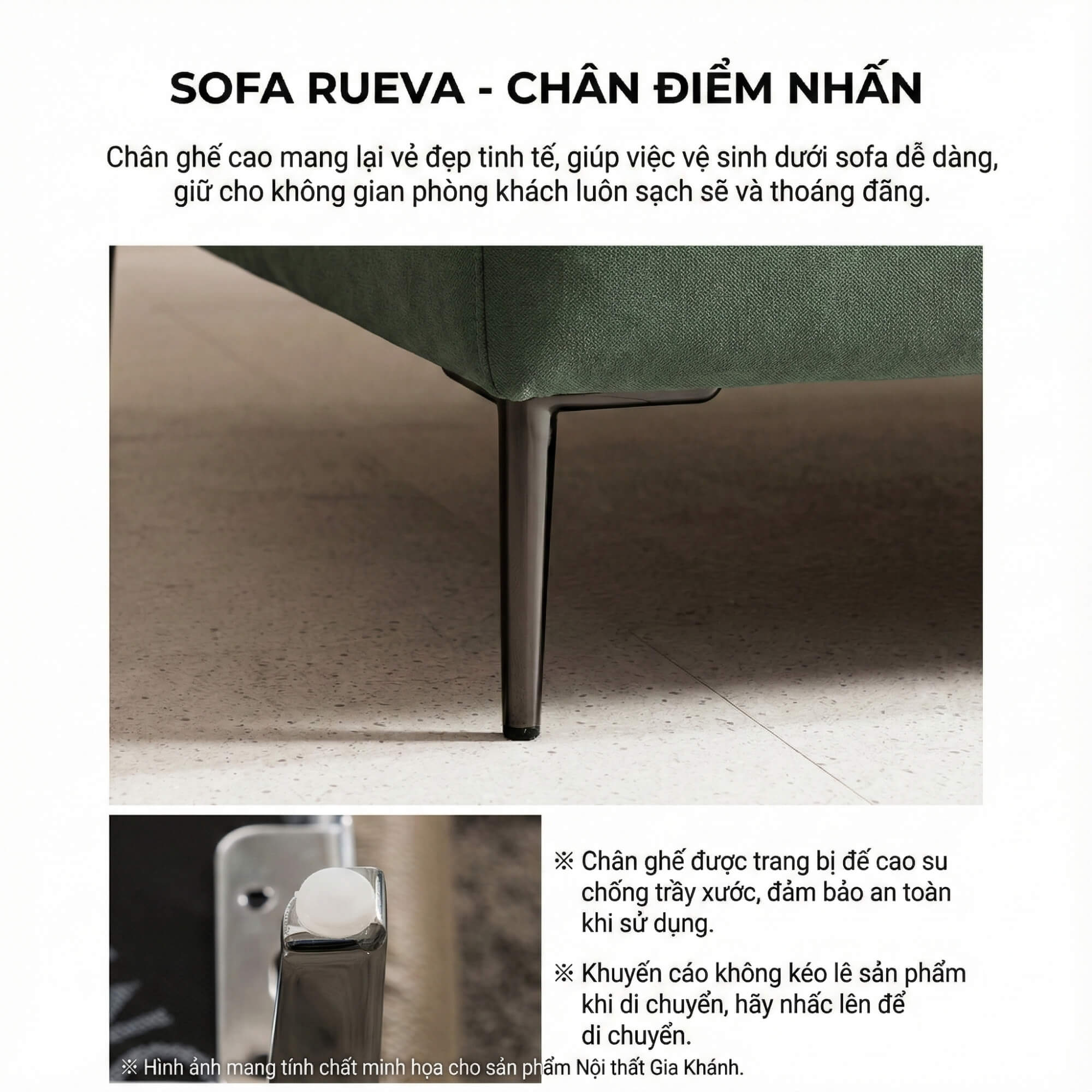 Sofa RUEVA - Sofa Đơn Cỡ Lớn Thư Giãn Cho Gia Đình 