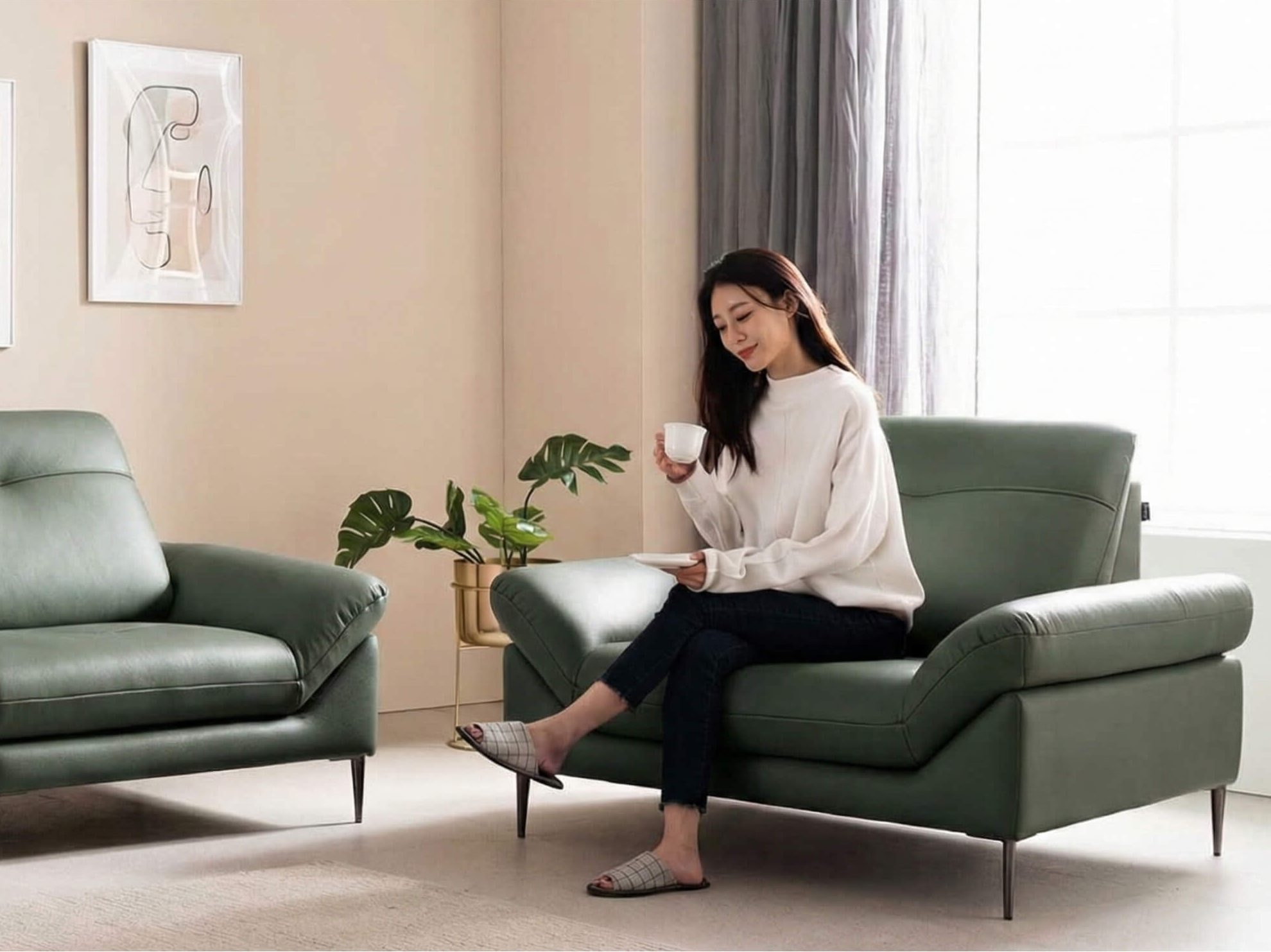 Sofa RUEVA - Sofa Đơn Cỡ Lớn Thư Giãn Cho Gia Đình