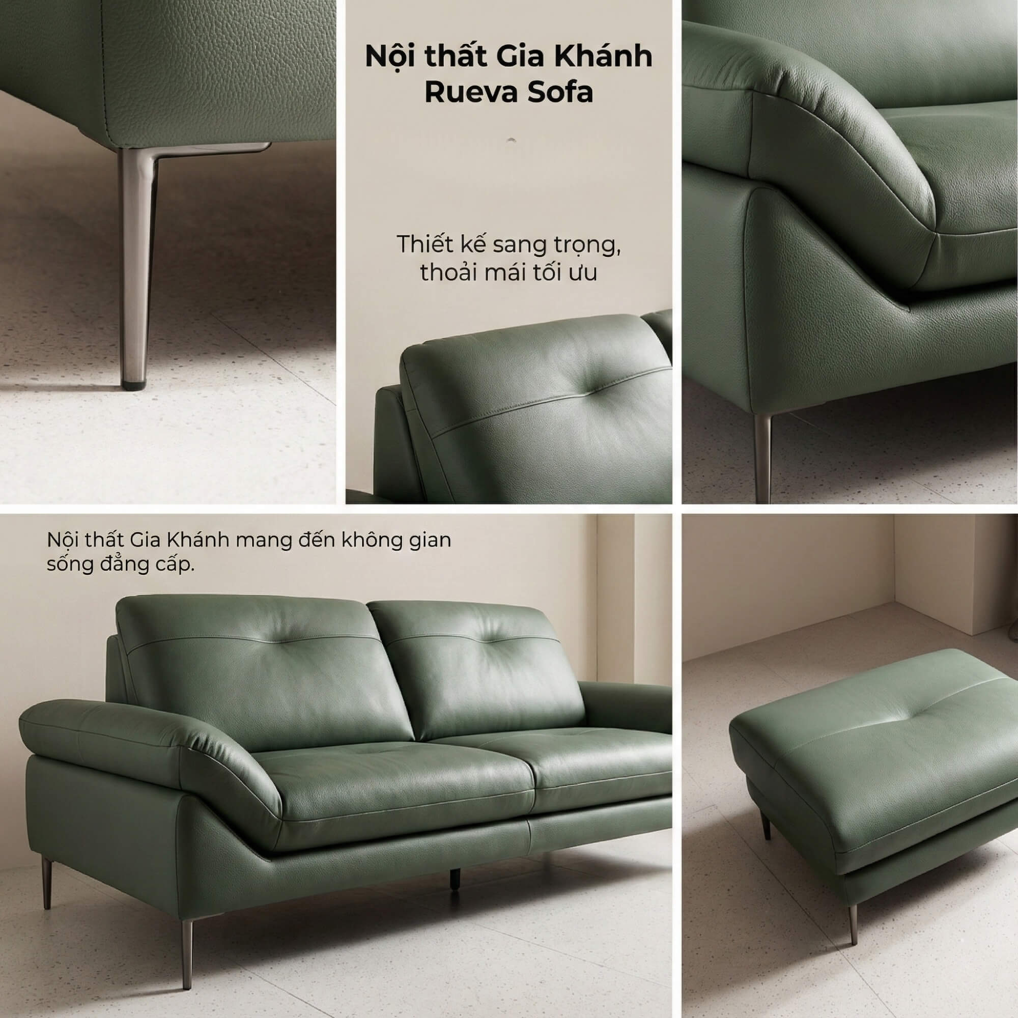 Sofa RUEVA - Sofa Đơn Cỡ Lớn Thư Giãn Cho Gia Đình 