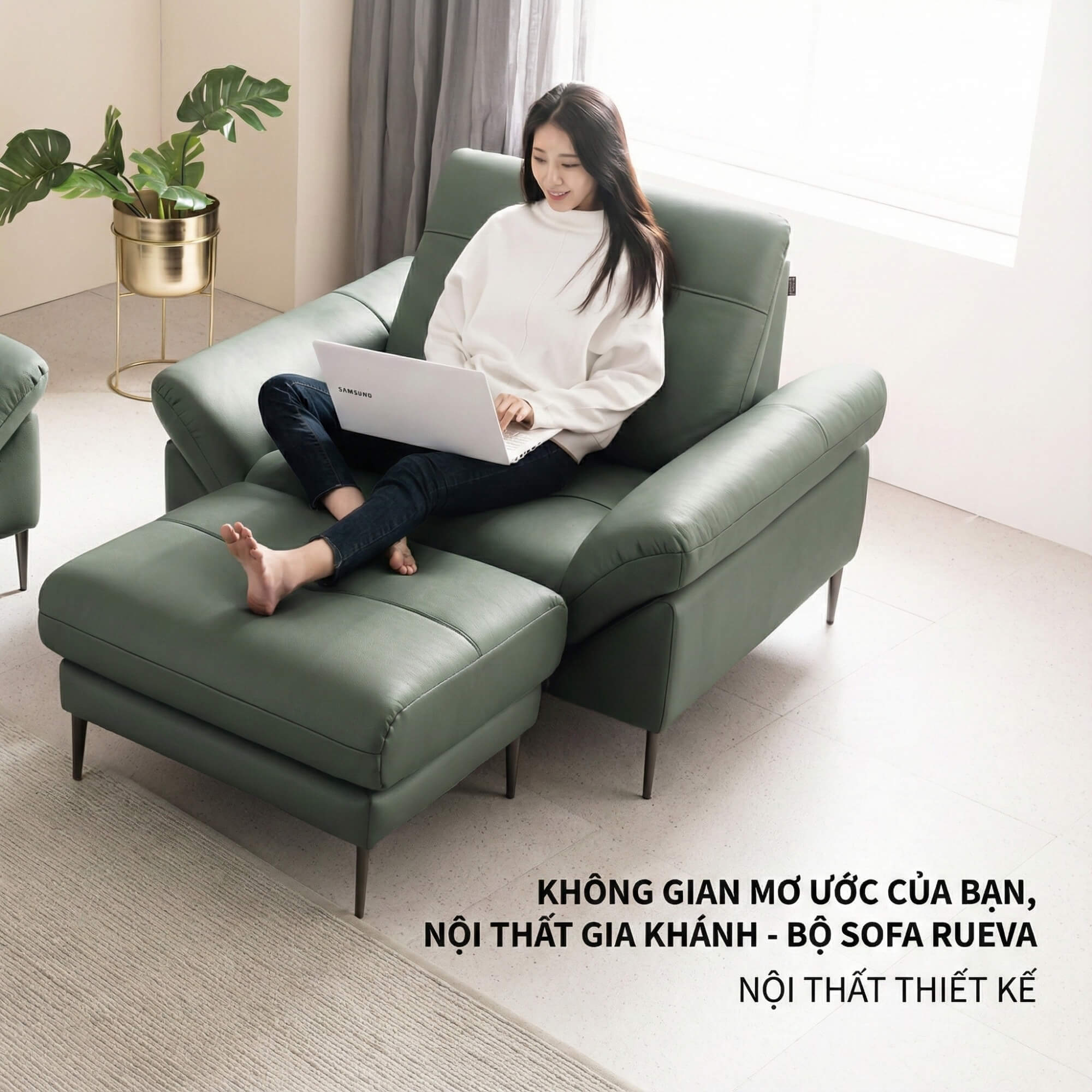 Sofa RUEVA - Sofa Đơn Cỡ Lớn Thư Giãn Cho Gia Đình 