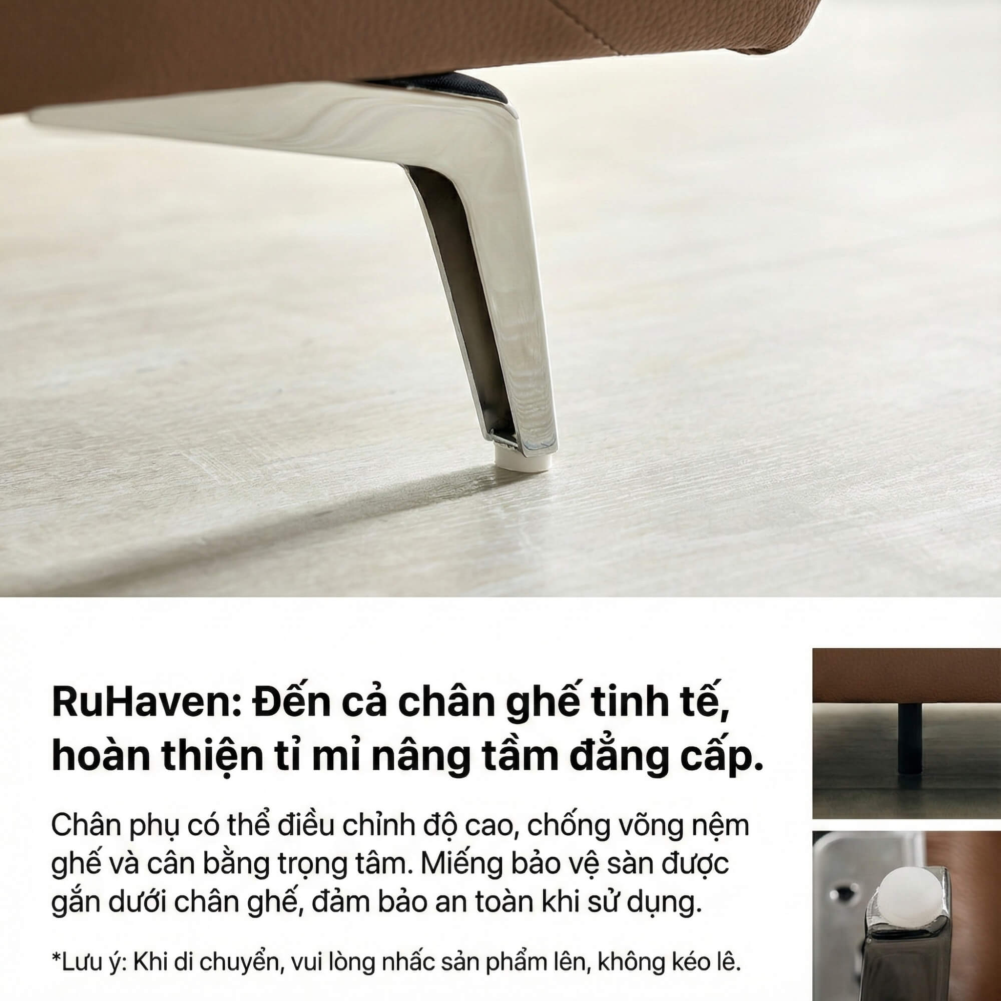 Sofa RUHAVEN - Sofa Băng 3.5 Chỗ Êm Ái Cho Gia Đình