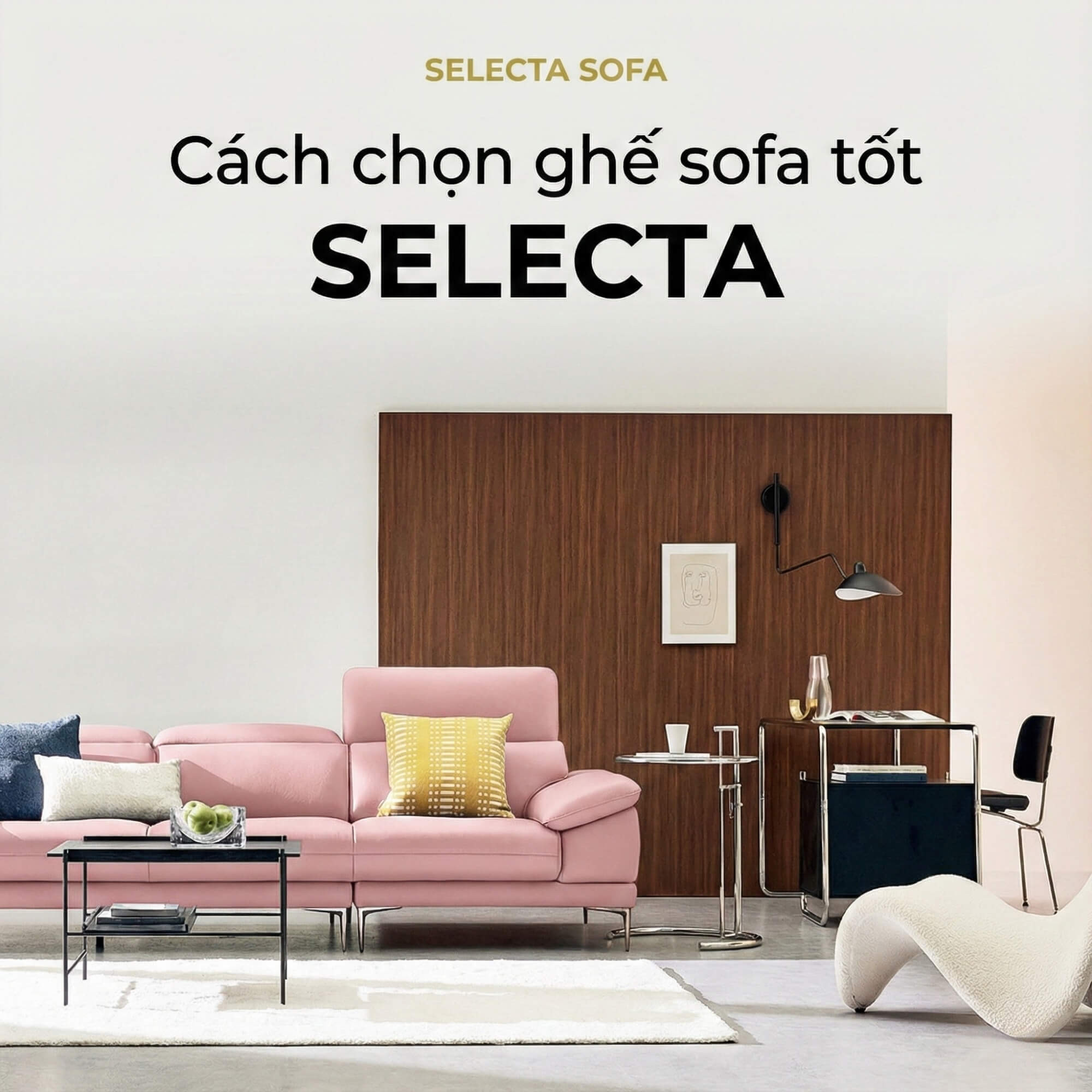 Sofa SELECTA - Sofa Da Cao Cấp Hiện Đại Có Tựa Đầu Điều Chỉnh Thông Minh 