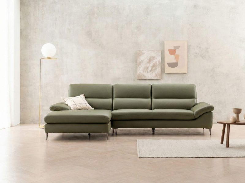 Sofa SENSA – Sofa Da Góc Chữ L Cao Cấp Sang Trọng Cho Phòng Khách