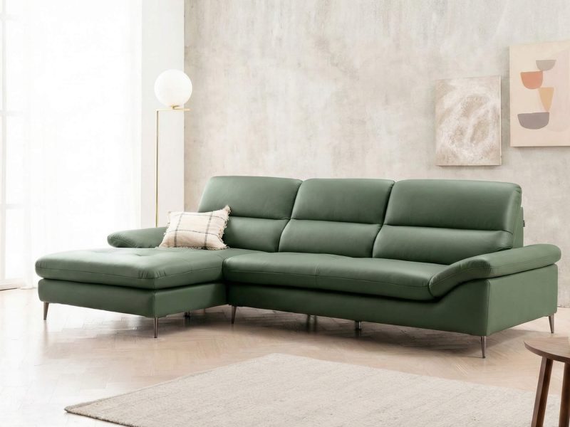 Sofa SENSA – Sofa Da Góc Chữ L Cao Cấp Sang Trọng Cho Phòng Khách