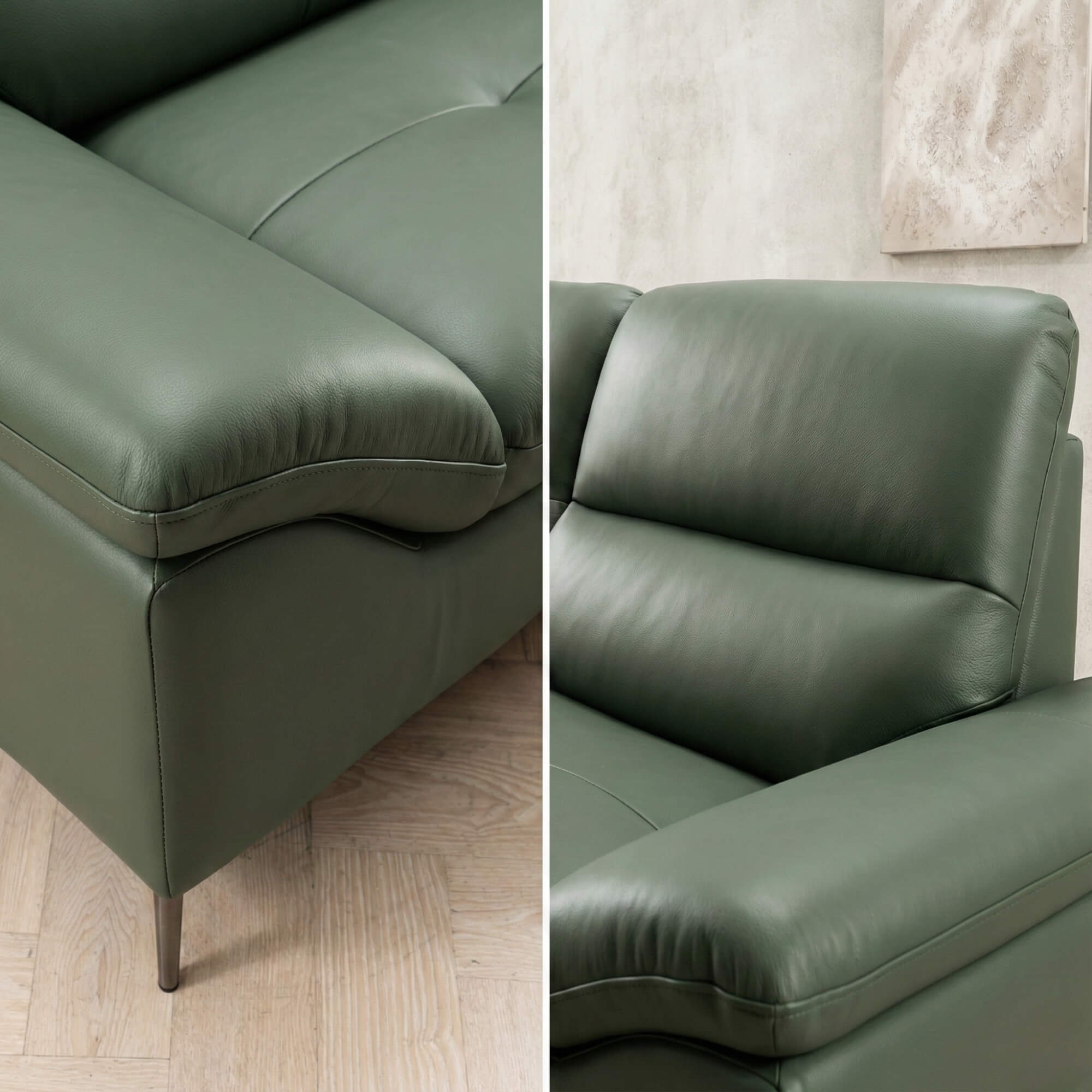 Sofa SENSA – Sofa Da Góc Chữ L Cao Cấp Sang Trọng Cho Phòng Khách