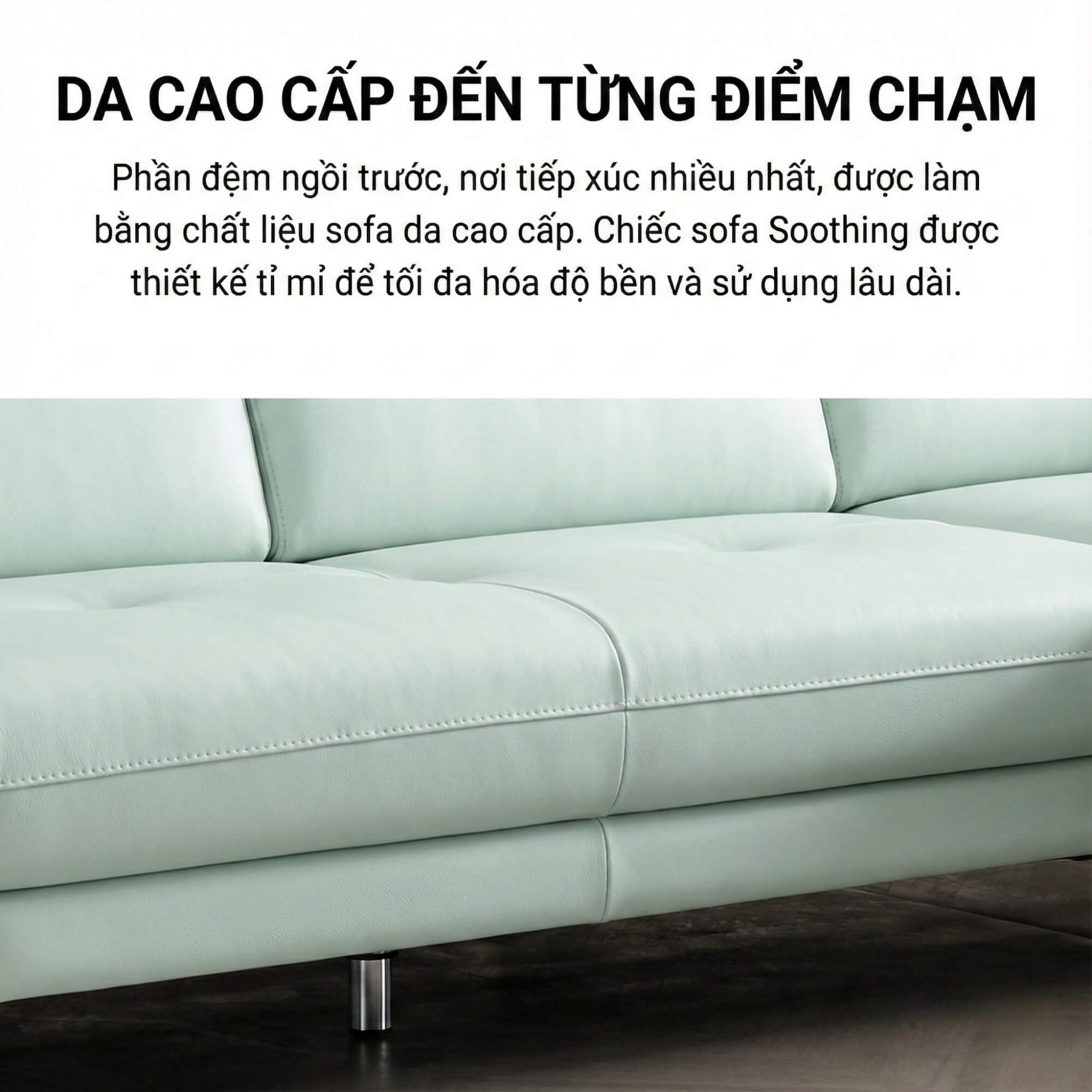 Sofa SOOTHING - Sofa Lệch Góc Êm Ái Với Tựa Đầu Tuỳ Chỉnh Thông Minh