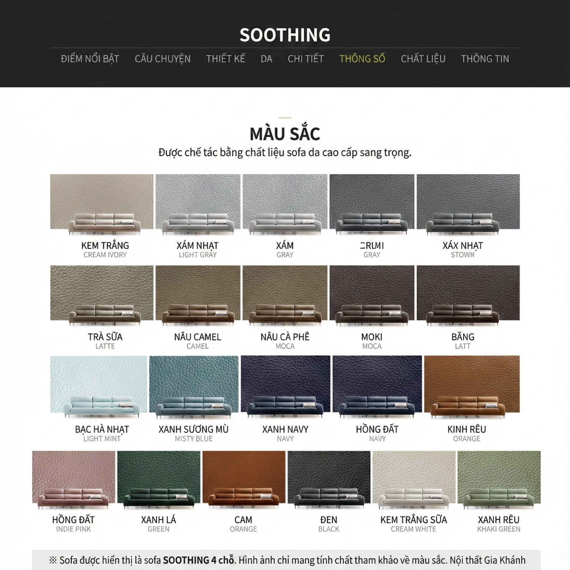 Sofa SOOTHING - Sofa Lệch Góc Êm Ái Với Tựa Đầu Tuỳ Chỉnh Thông Minh