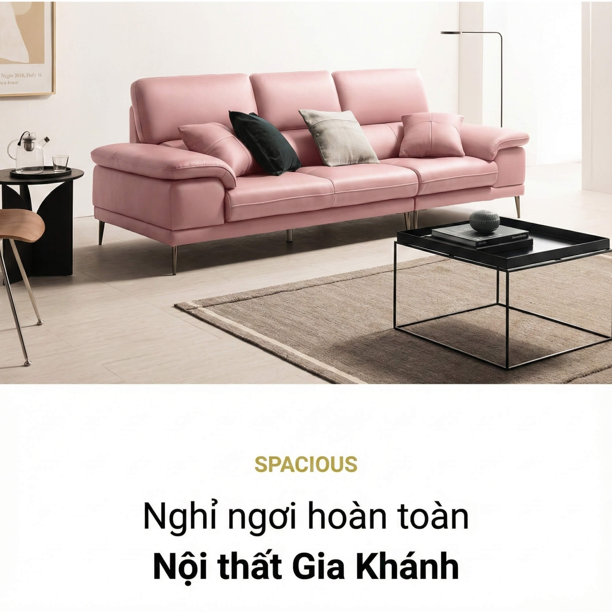 Sofa SPACIOUS - Sofa Băng Bọc Da Cao Cấp Giúp Thư Giãn Trọn Vẹn