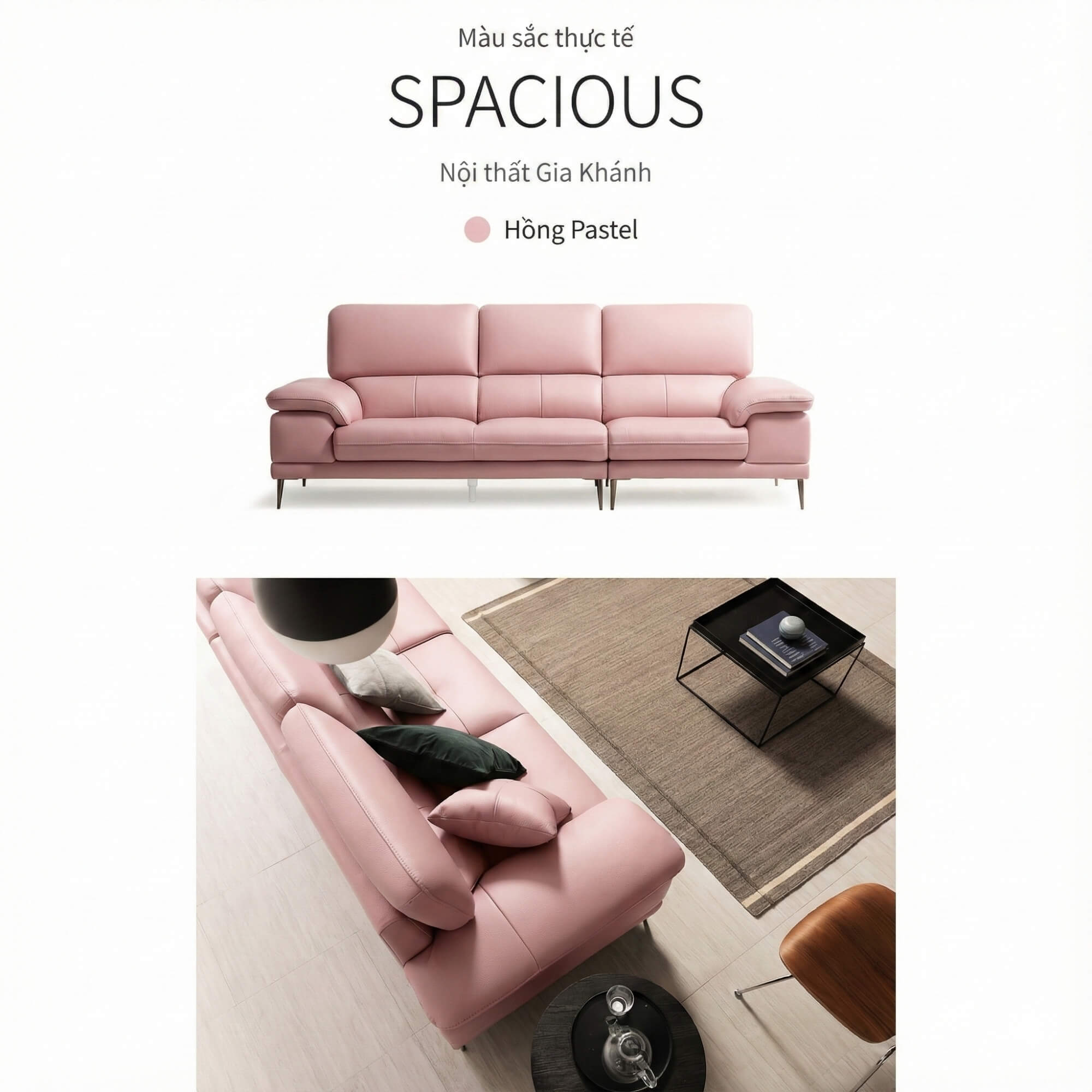 Sofa SPACIOUS - Sofa Băng Bọc Da Cao Cấp Giúp Thư Giãn Trọn Vẹn