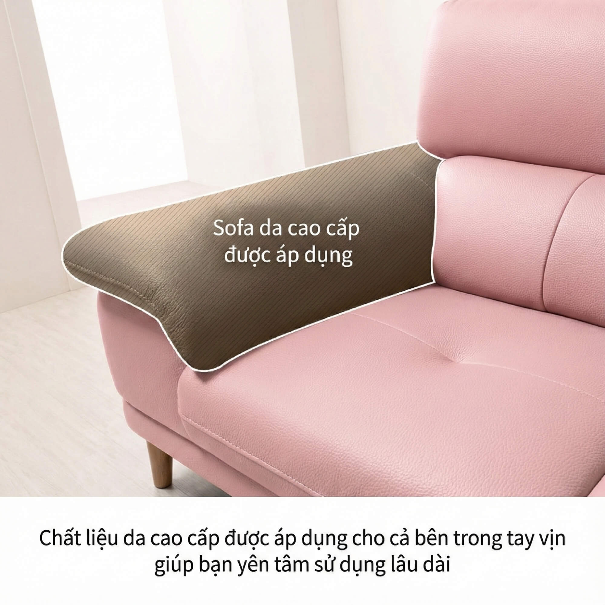 Sofa SPACIOUS - Sofa Băng Bọc Da Cao Cấp Giúp Thư Giãn Trọn Vẹn