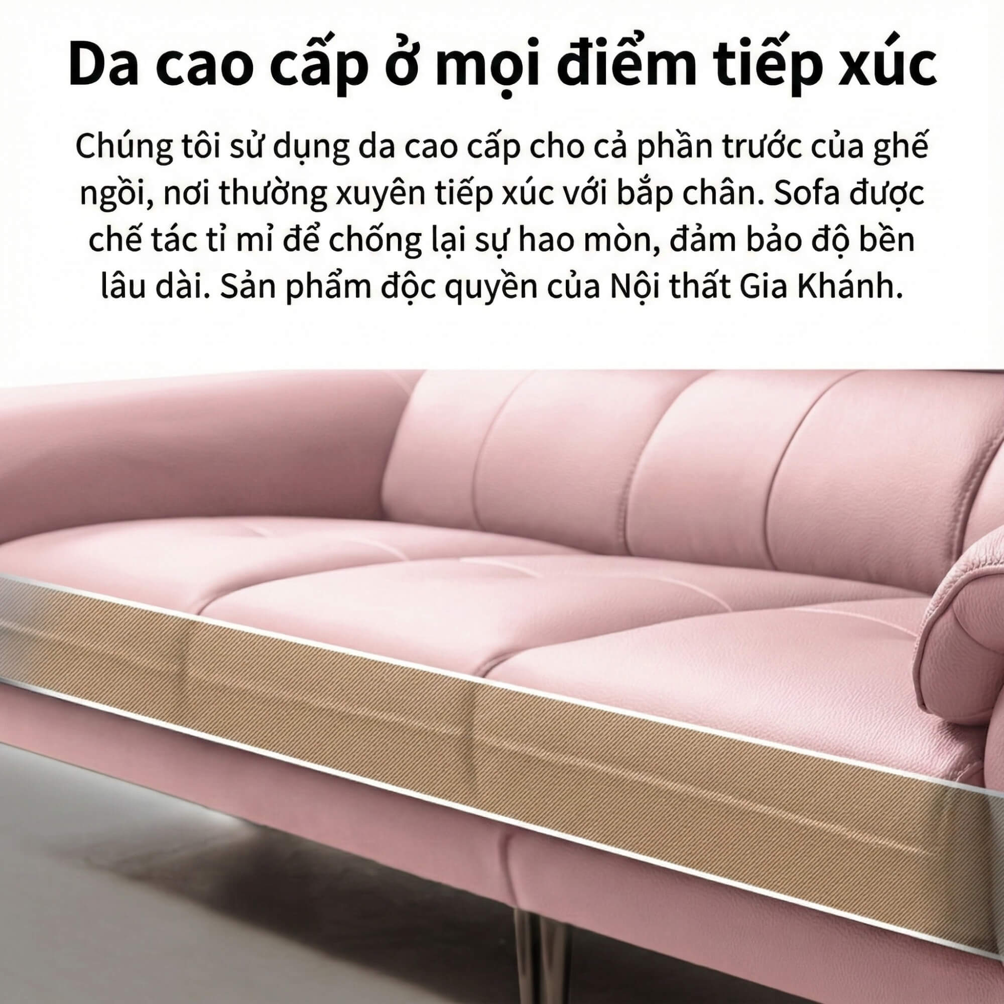 Sofa SPACIOUS - Sofa Băng Bọc Da Cao Cấp Giúp Thư Giãn Trọn Vẹn