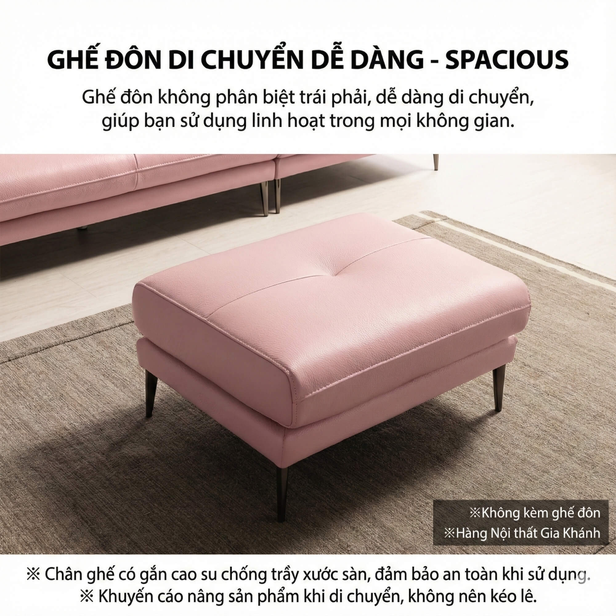Sofa SPACIOUS - Sofa Băng Bọc Da Cao Cấp Giúp Thư Giãn Trọn Vẹn