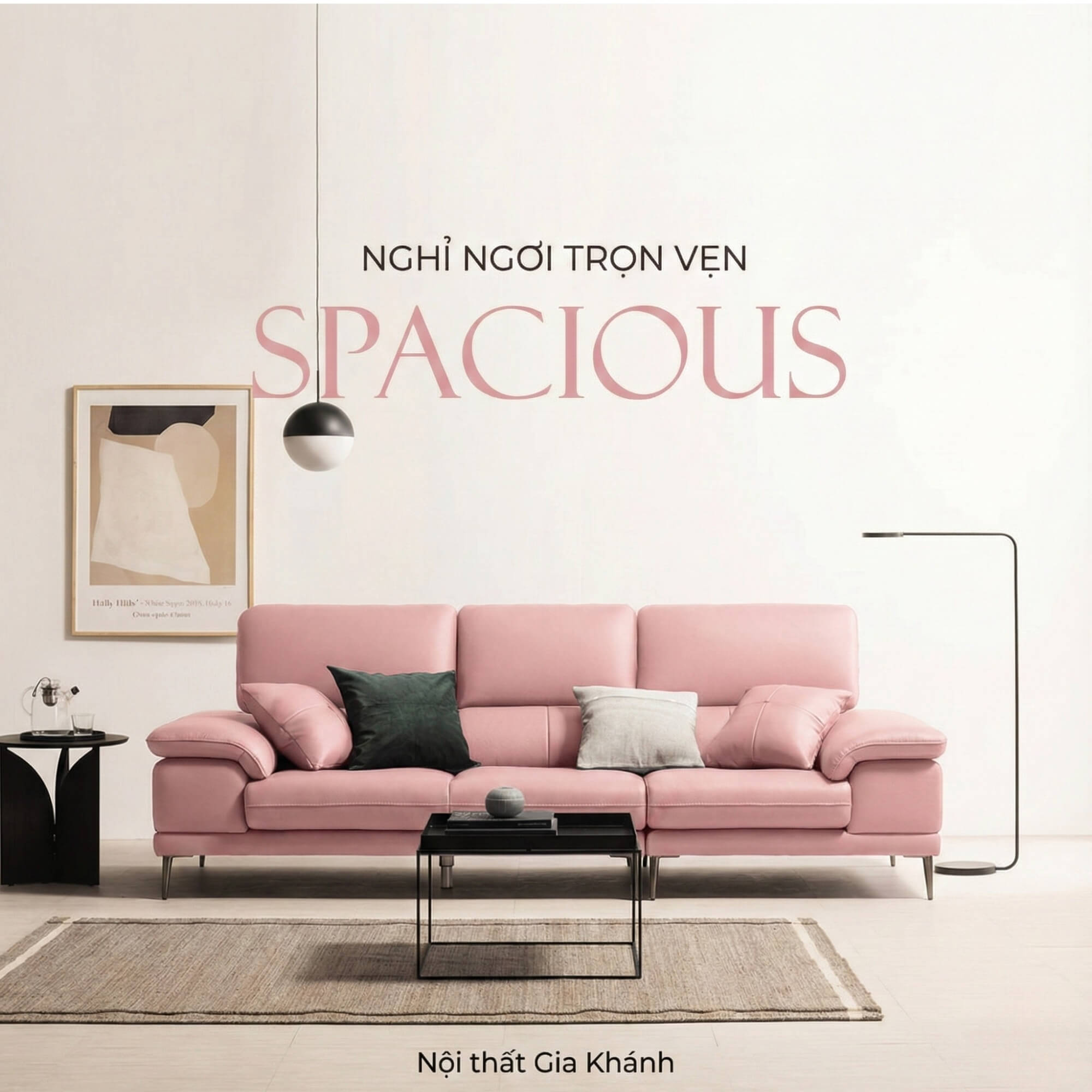 Sofa SPACIOUS - Sofa Băng Bọc Da Cao Cấp Giúp Thư Giãn Trọn Vẹn