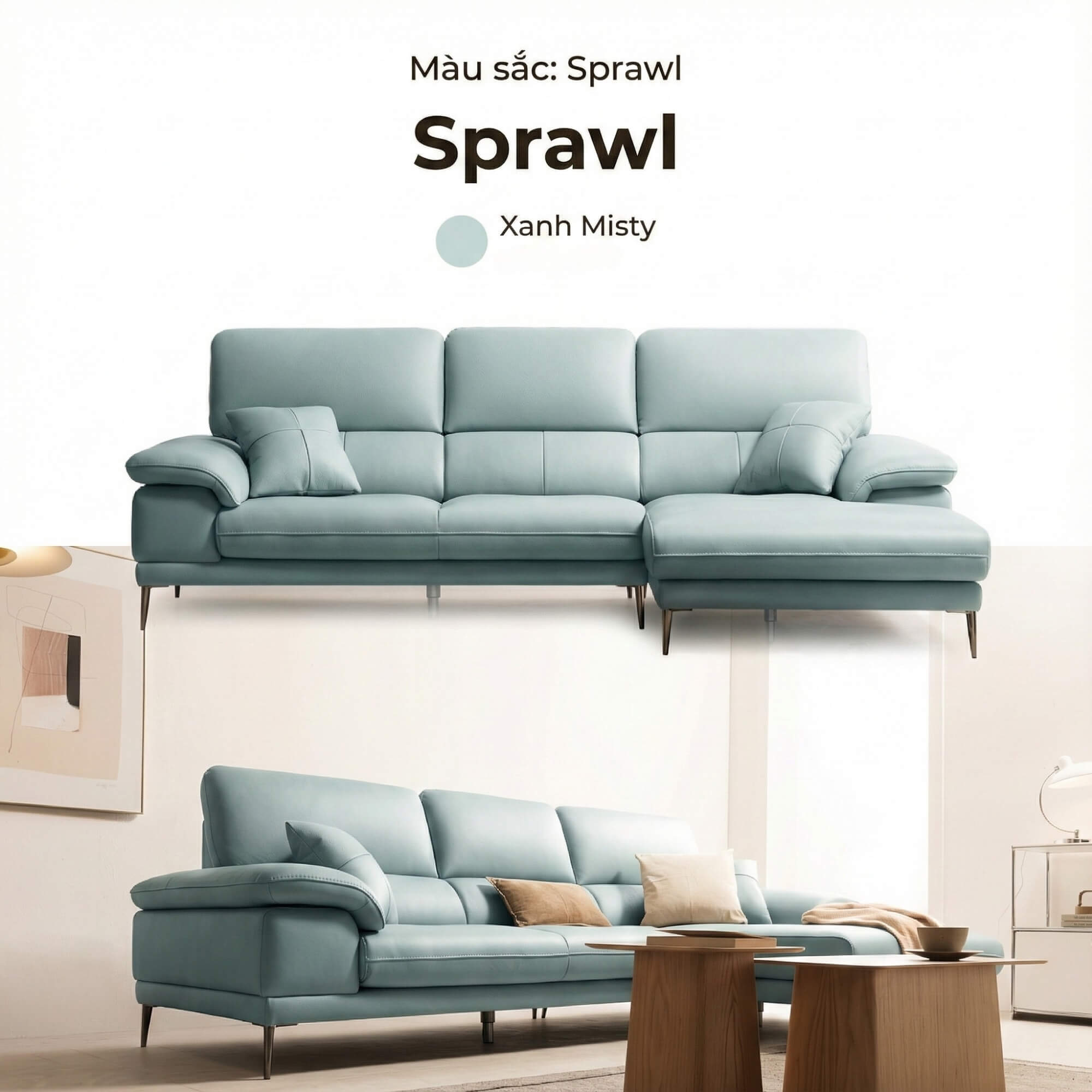 Sofa SPRAWL - Sofa Góc Hiện Đại Cho Không Gian Thư Giãn Hoàn Hảo