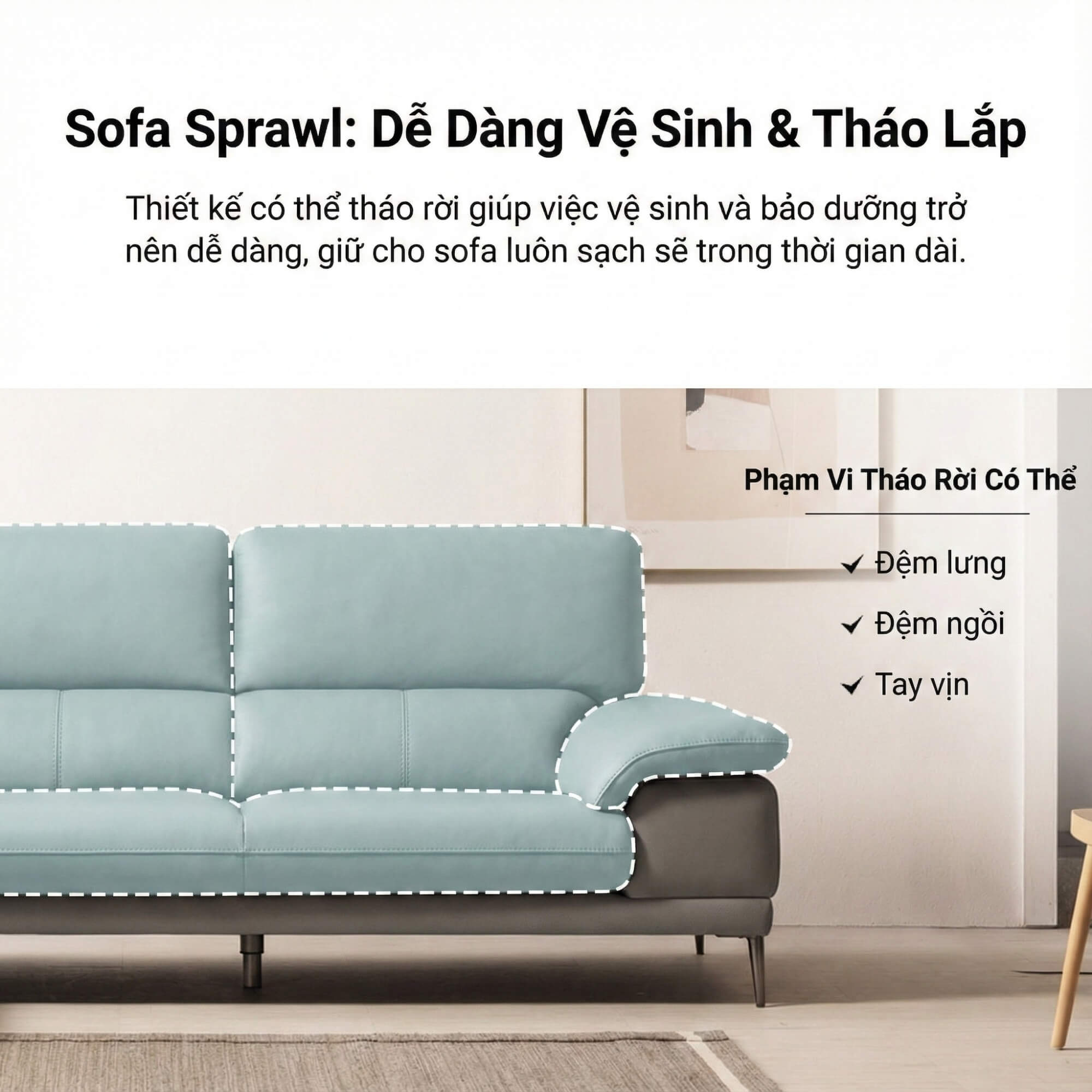 Sofa SPRAWL - Sofa Góc Hiện Đại Cho Không Gian Thư Giãn Hoàn Hảo
