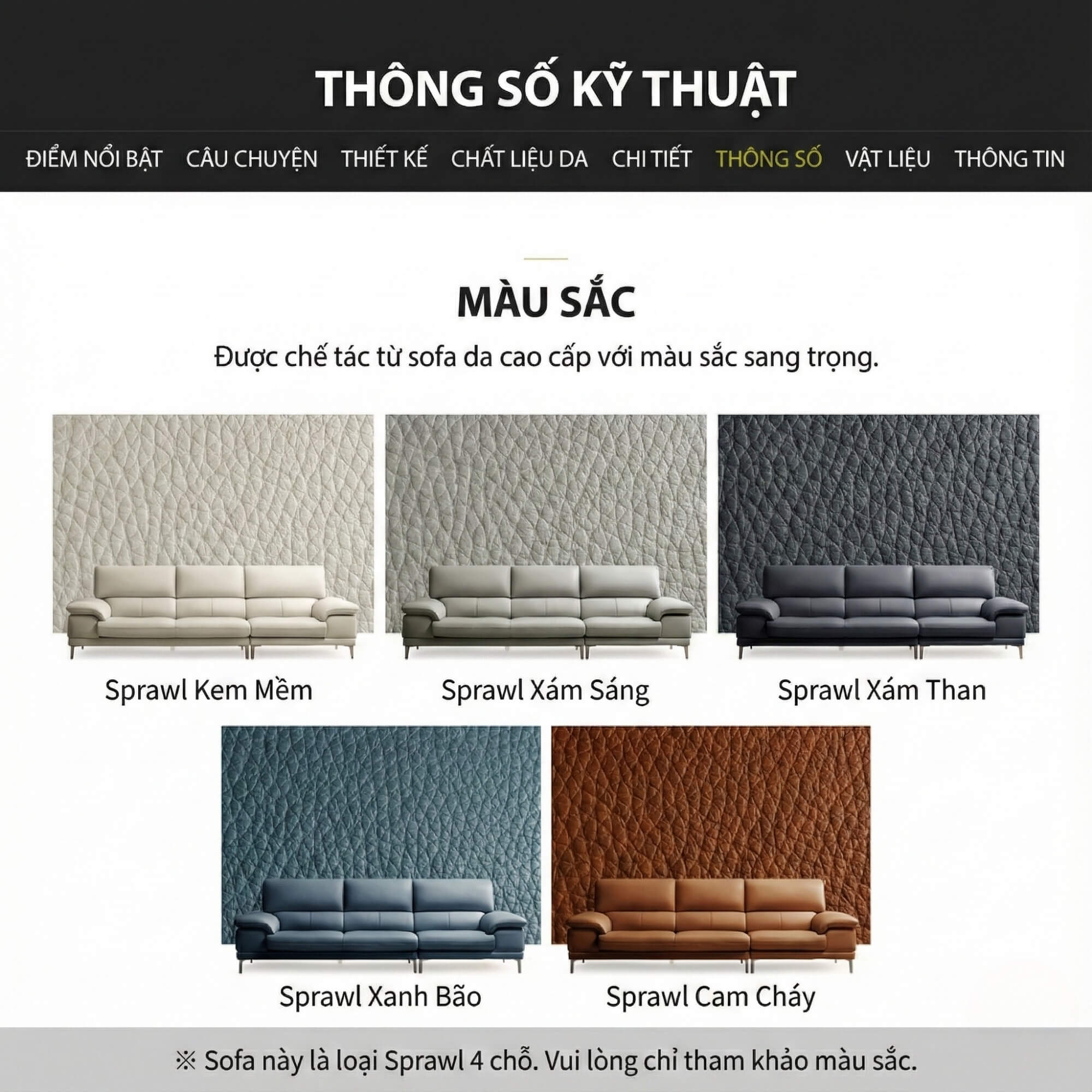 Sofa SPRAWL - Sofa Góc Hiện Đại Cho Không Gian Thư Giãn Hoàn Hảo