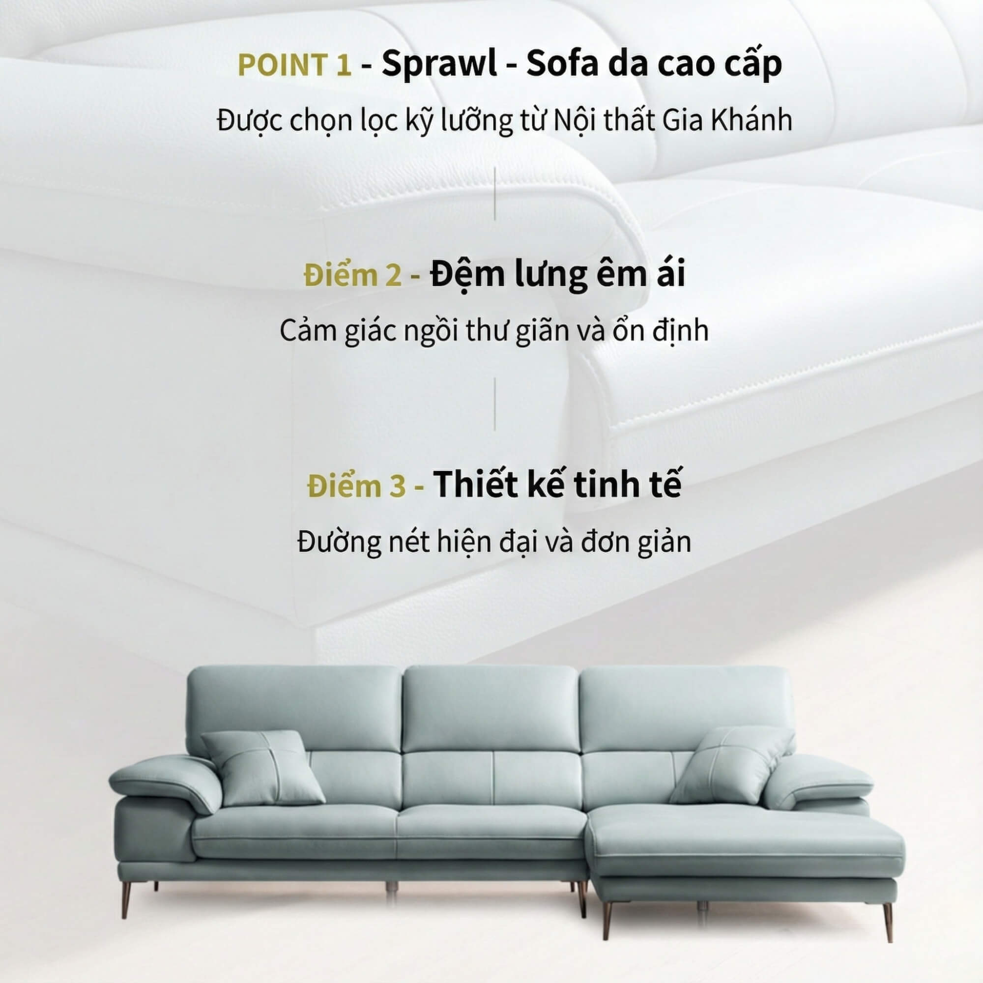 Sofa SPRAWL - Sofa Góc Hiện Đại Cho Không Gian Thư Giãn Hoàn Hảo