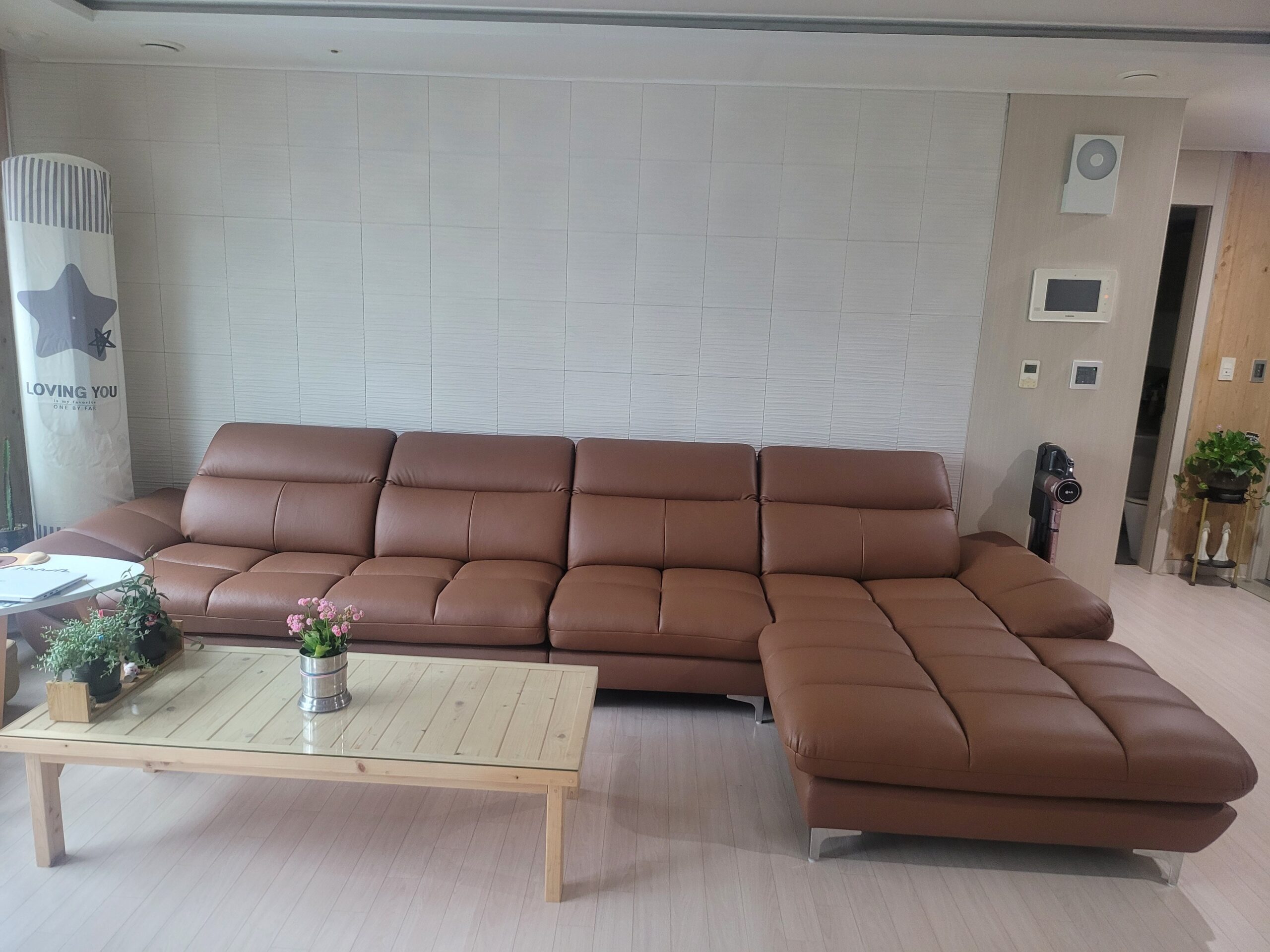 Sofa STADIA - Sofa Góc Bọc Da Thiết Kế Tựa Đầu Thông Minh