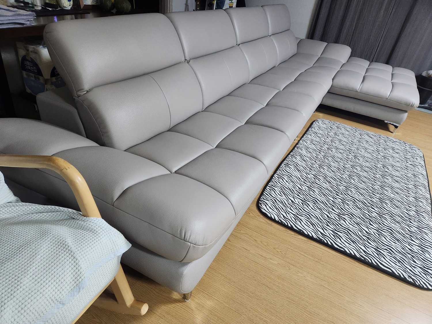 Sofa STADIA - Sofa Góc Bọc Da Thiết Kế Tựa Đầu Thông Minh