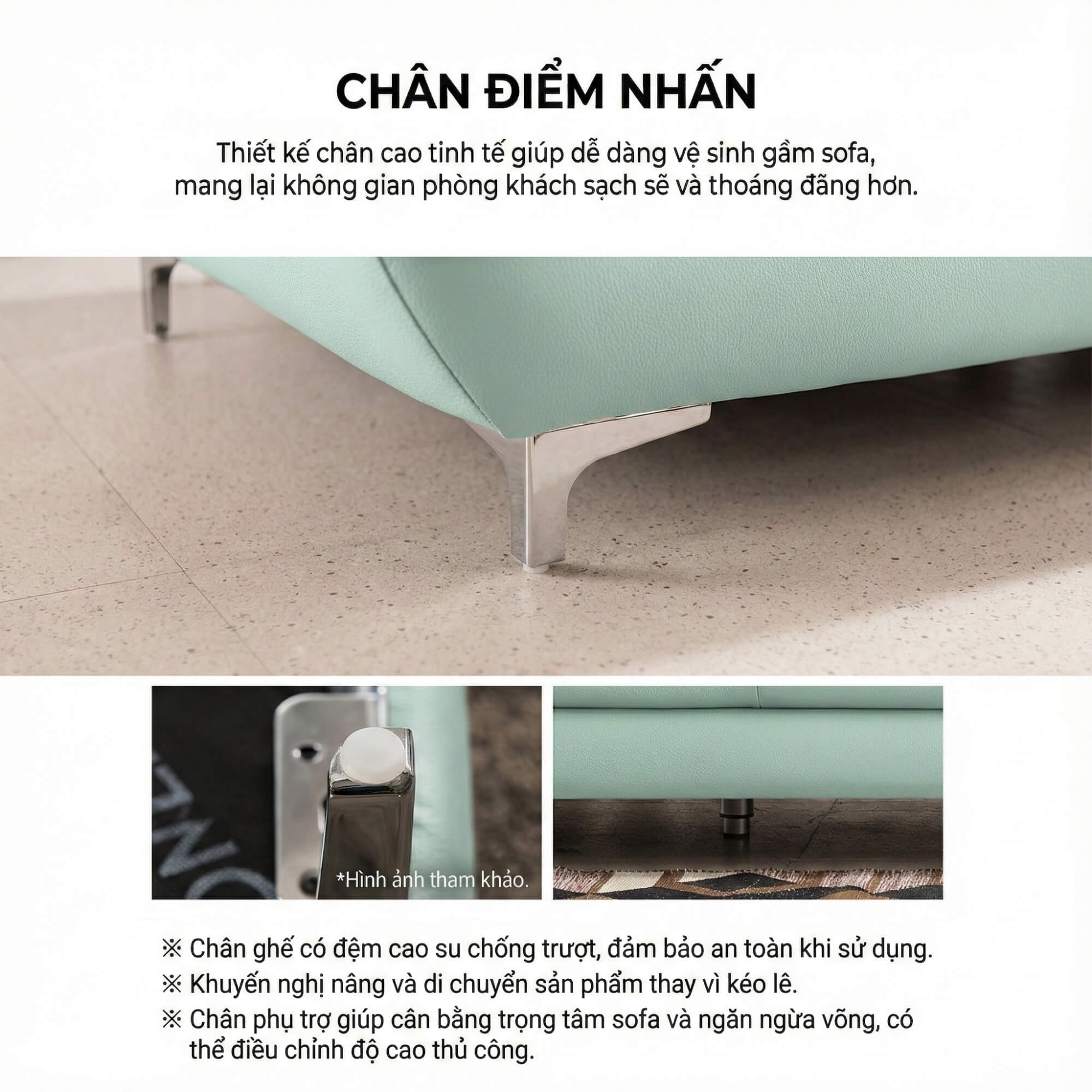 Sofa STADIA - Sofa Góc Bọc Da Thiết Kế Tựa Đầu Thông Minh