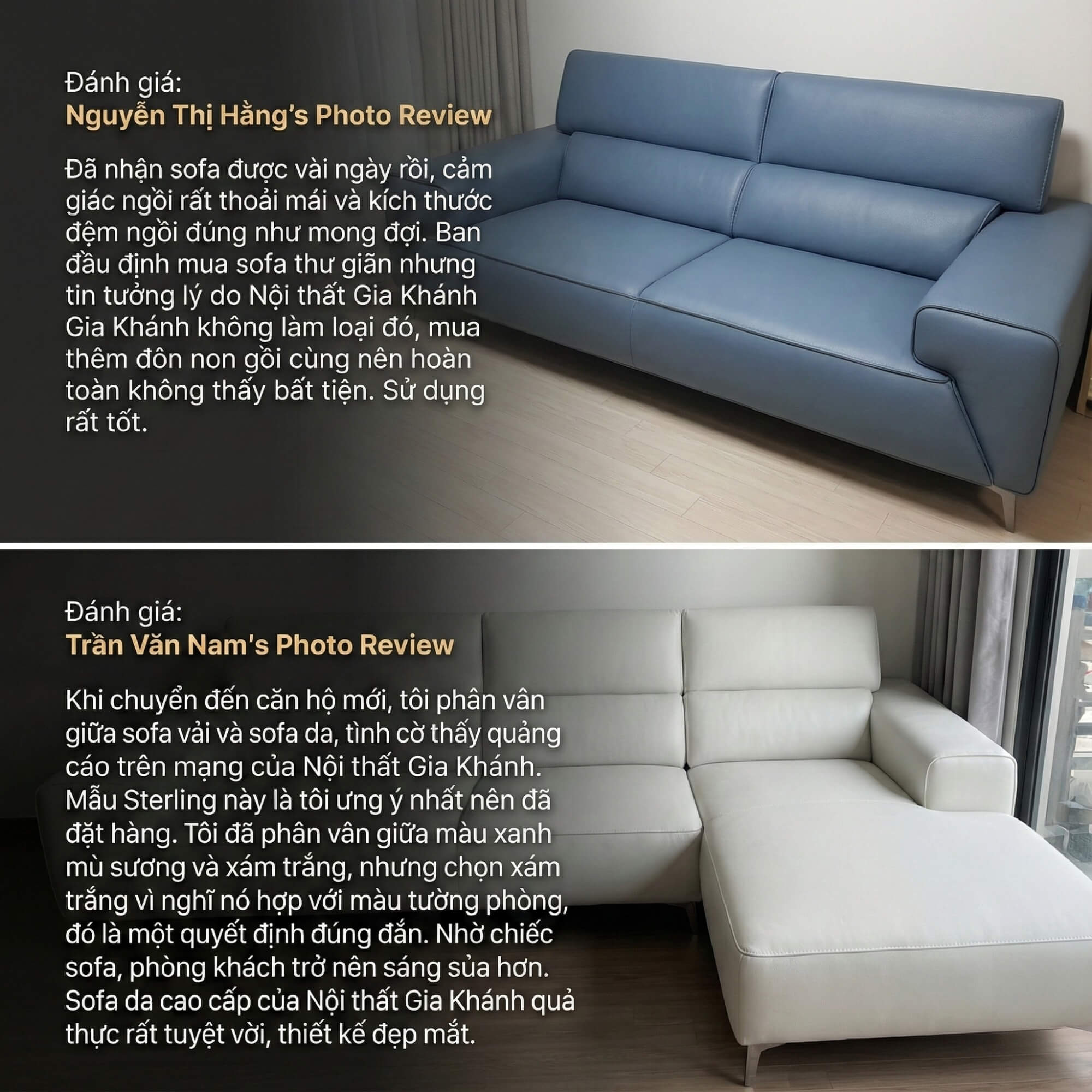 Sofa STERLING - Sofa Băng Cỡ Lớn Có Tựa Đầu Thông Minh Thiết Kế Mạnh Mẽ