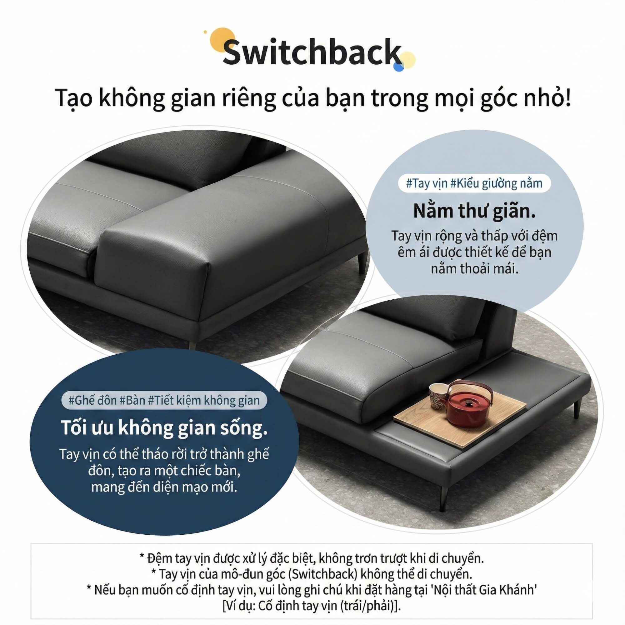 Sofa SWITCHBACK - Sofa Đơn Module Thiết Kế Ghép Nối Độc Lạ