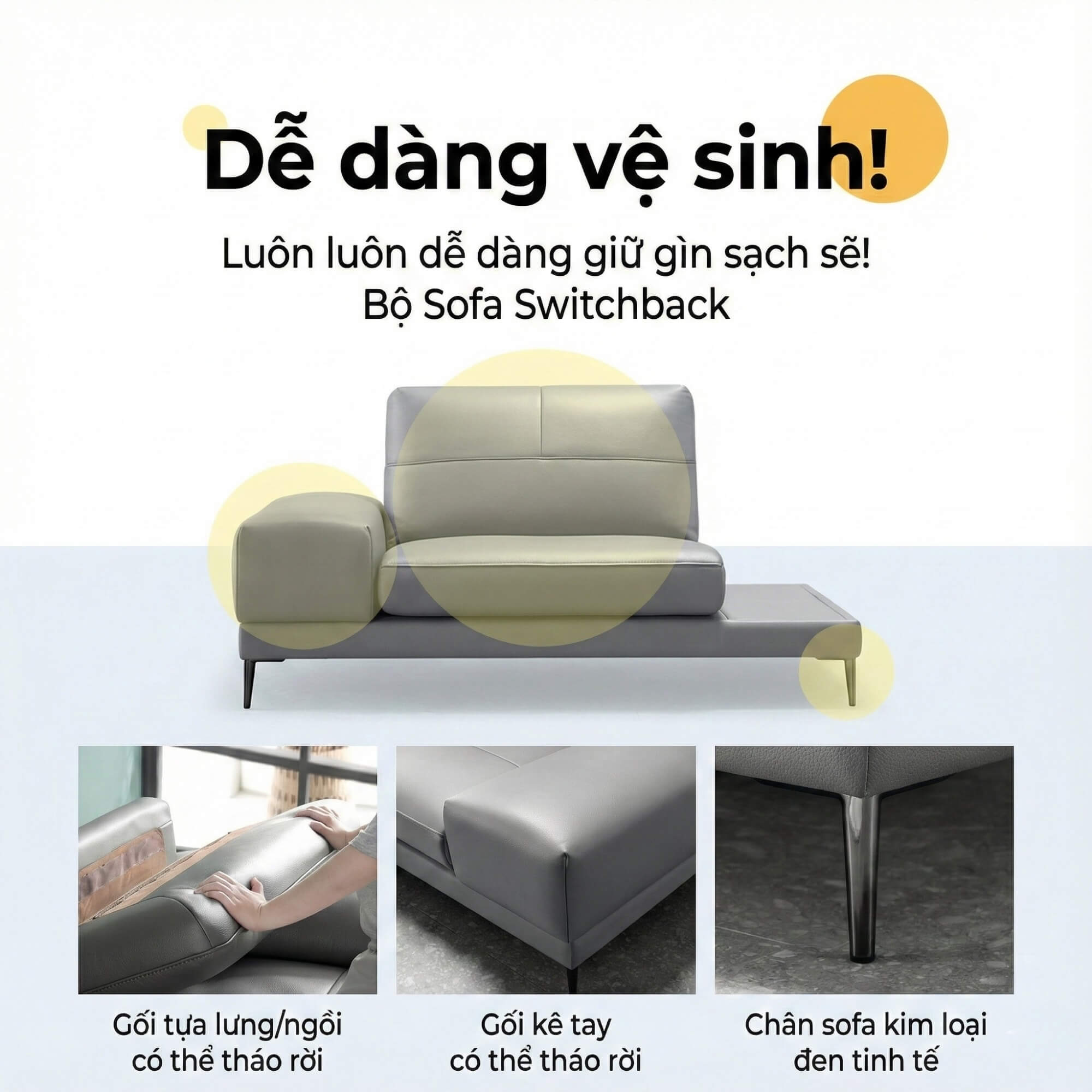 Sofa SWITCHBACK - Sofa Đơn Module Thiết Kế Ghép Nối Độc Lạ