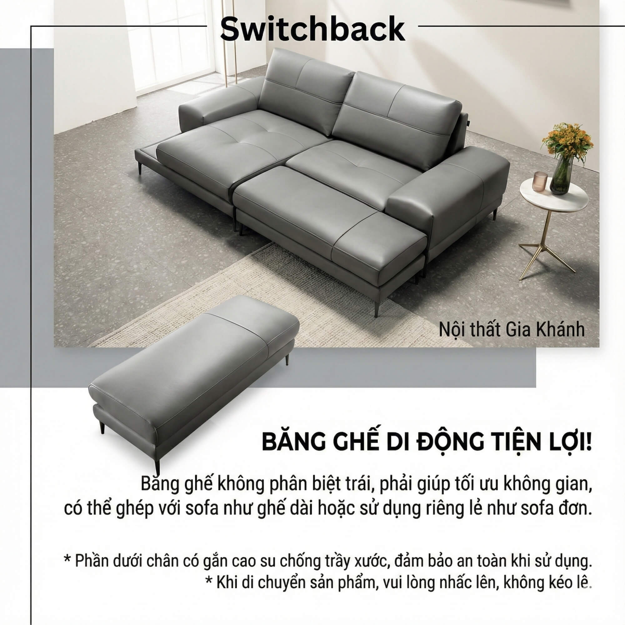 Sofa SWITCHBACK - Sofa Đơn Module Thiết Kế Ghép Nối Độc Lạ
