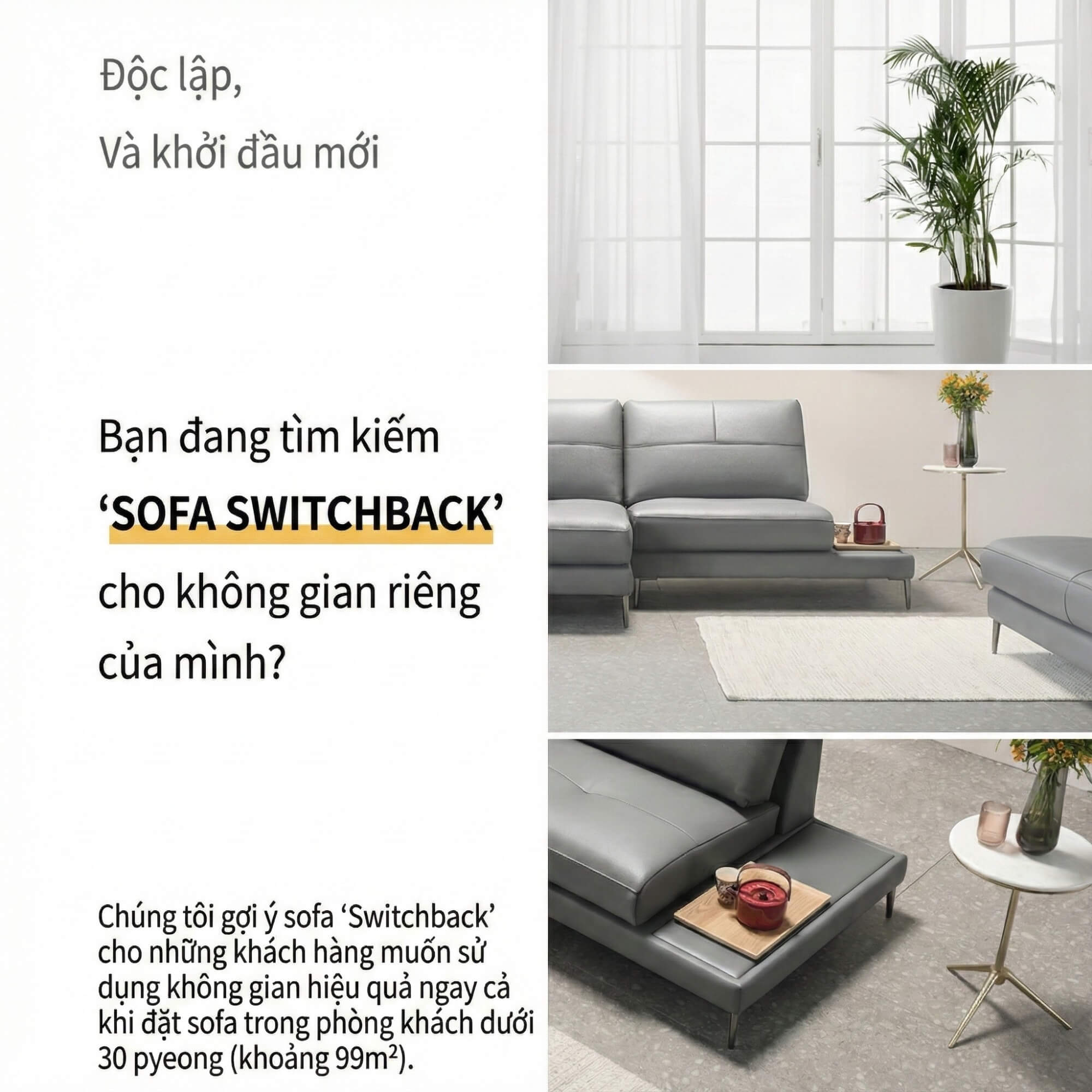 Sofa SWITCHBACK - Sofa Đơn Module Thiết Kế Ghép Nối Độc Lạ