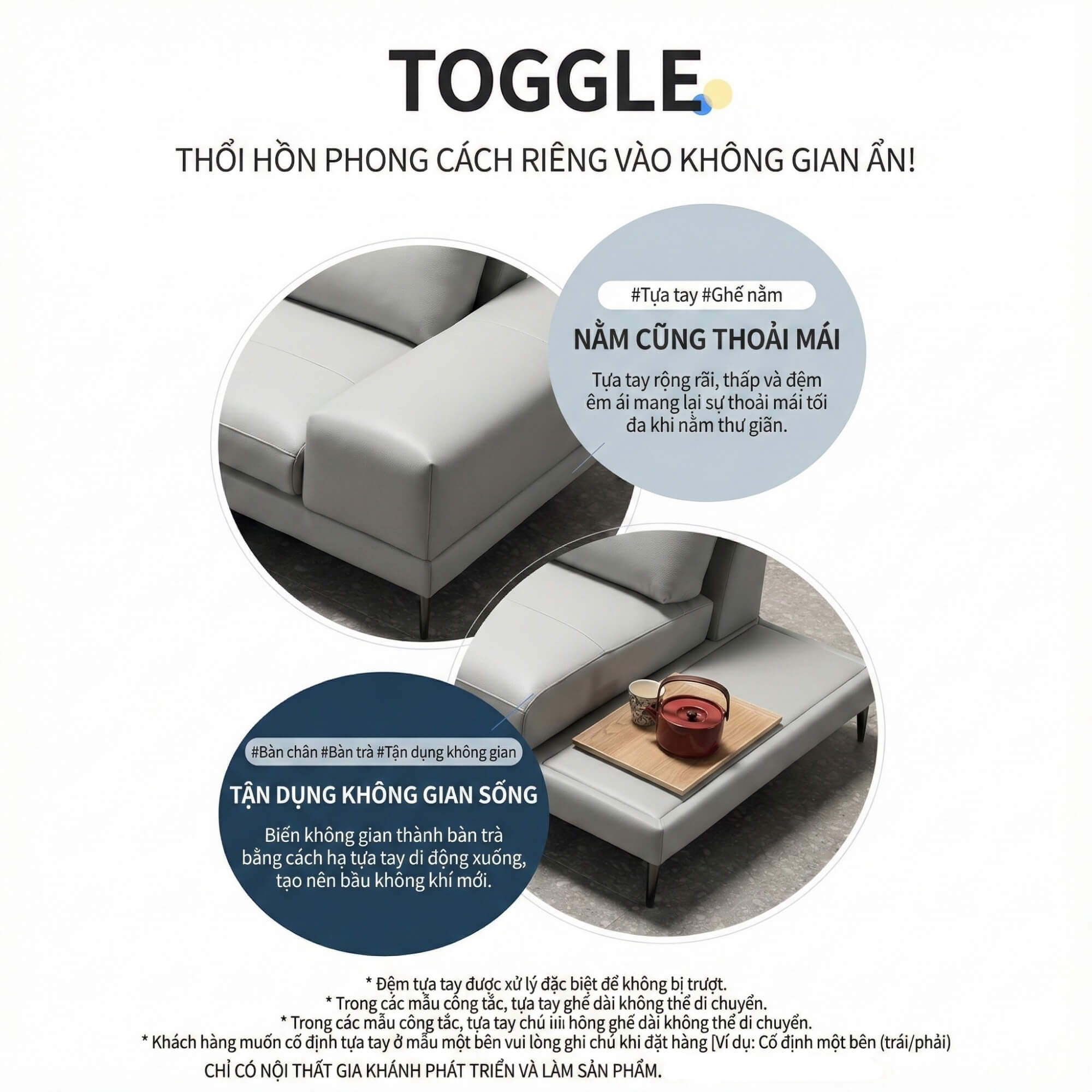 Sofa TOGGLE - Sofa Module Lạ Mắt Thiết kế Linh Hoạt Tuỳ Sở Thích