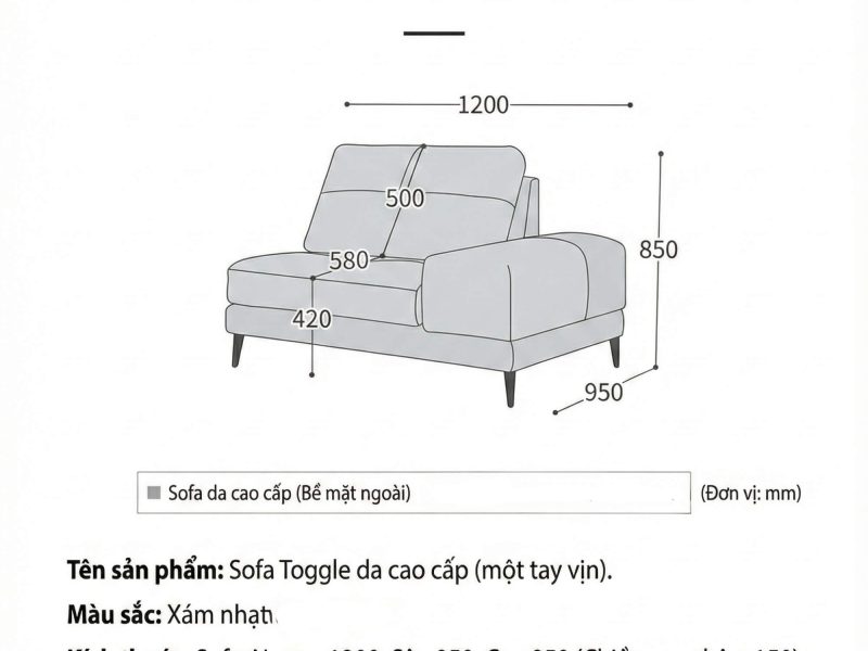 Sofa TOGGLE - Sofa Module Lạ Mắt Thiết kế Linh Hoạt Tuỳ Sở Thích