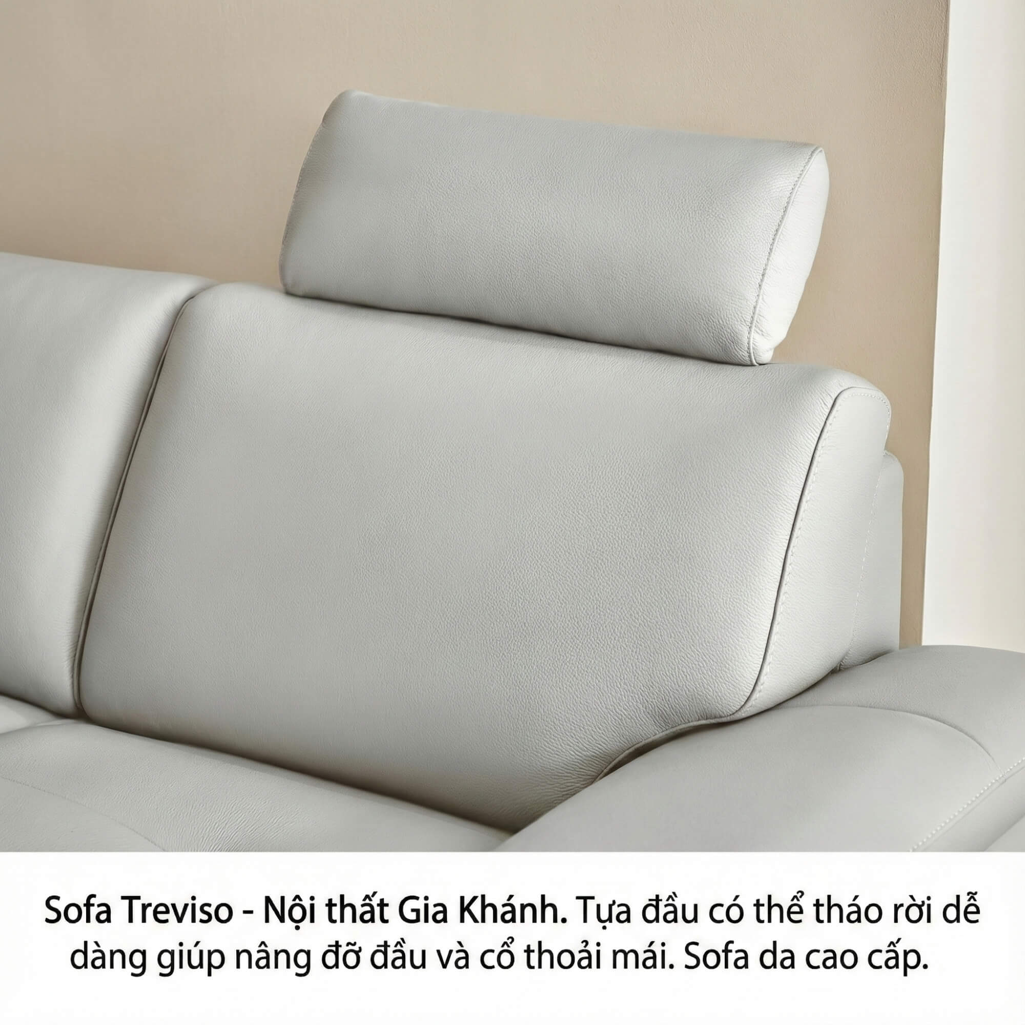 Sofa TREVISO - Sofa Băng Dáng Thuyền Trẻ Trung Cho Phòng Khách Chung Cư
