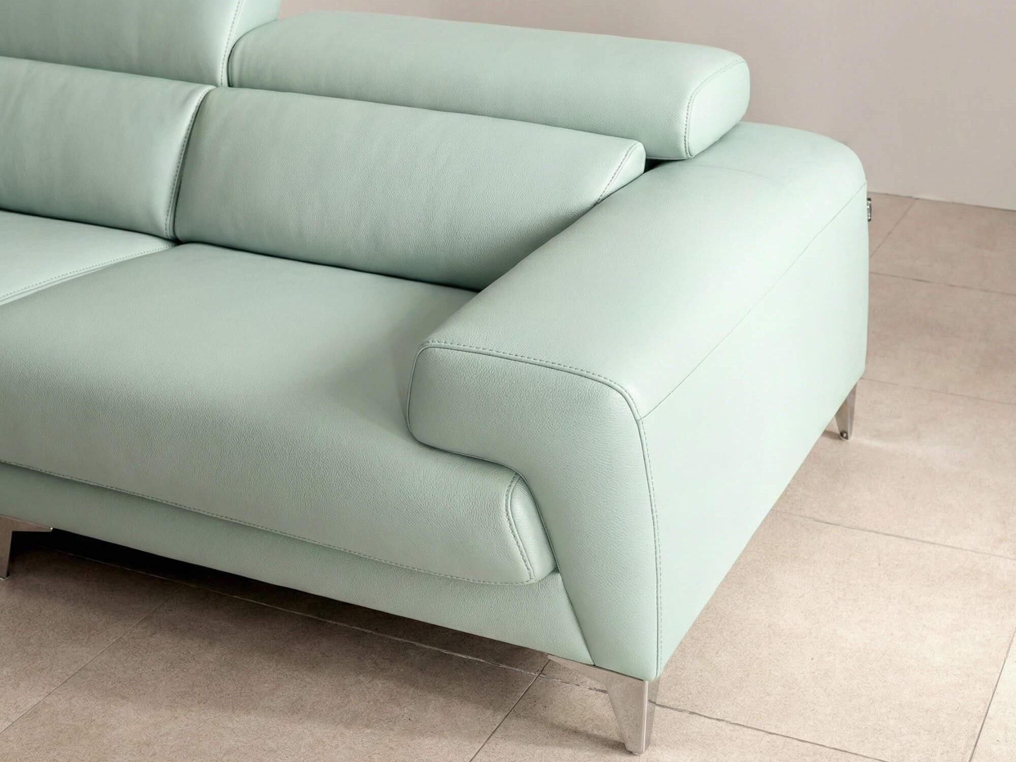 Sofa TRUENORTH - Sofa Băng Bọc Da Thiết Kế Mạnh Mẽ Có Tựa Đầu Linh Hoạt