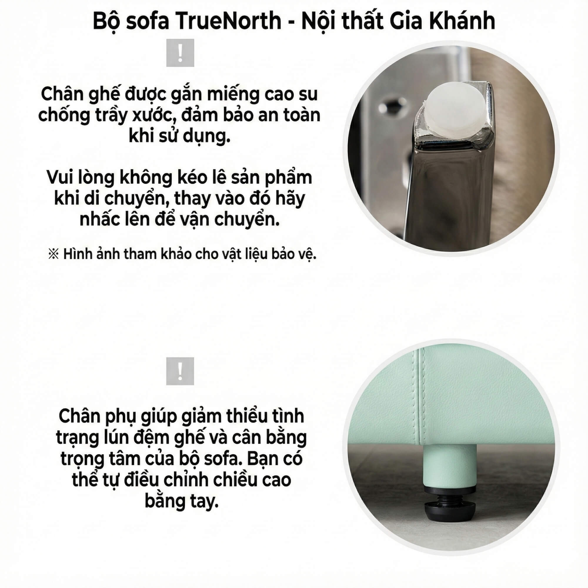 Sofa TRUENORTH - Sofa Băng Bọc Da Thiết Kế Mạnh Mẽ Có Tựa Đầu Linh Hoạt