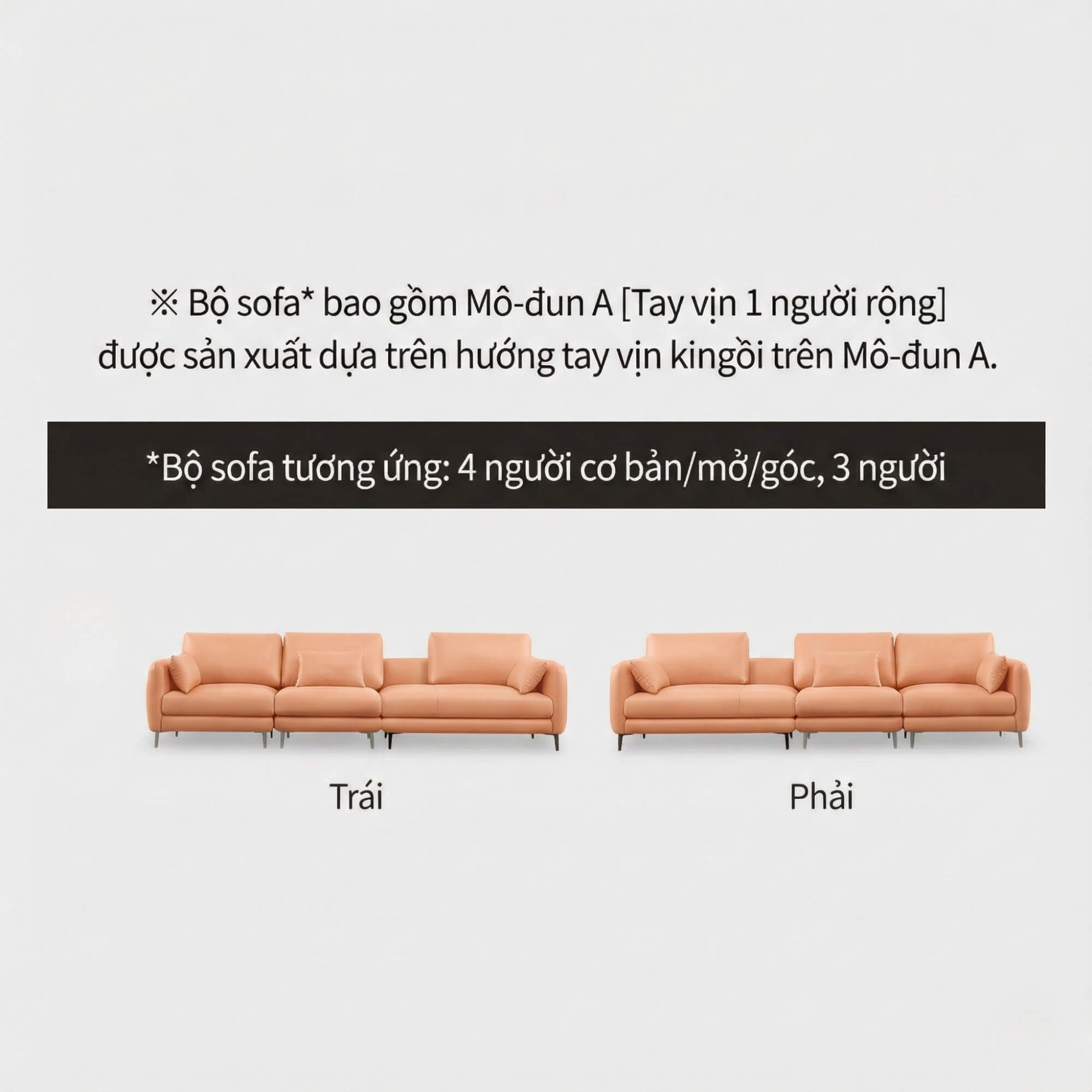 Sofa UNISON - Sofa Đơn Cao Cấp Dạng Modular Linh Hoạt Cho Phòng Khách