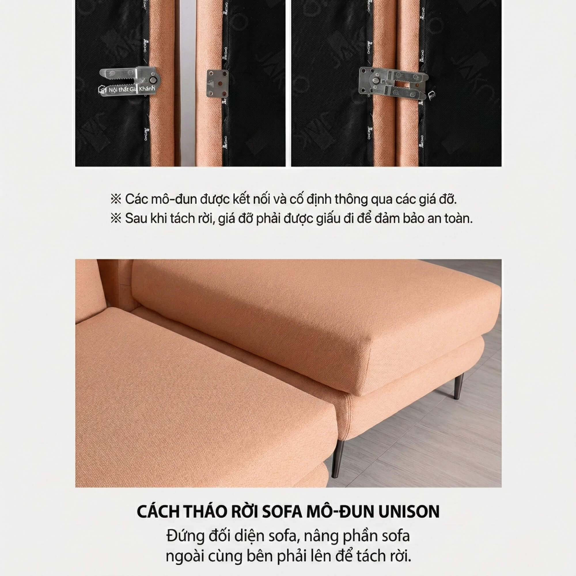 Sofa UNISON - Sofa Đơn Cao Cấp Dạng Modular Linh Hoạt Cho Phòng Khách