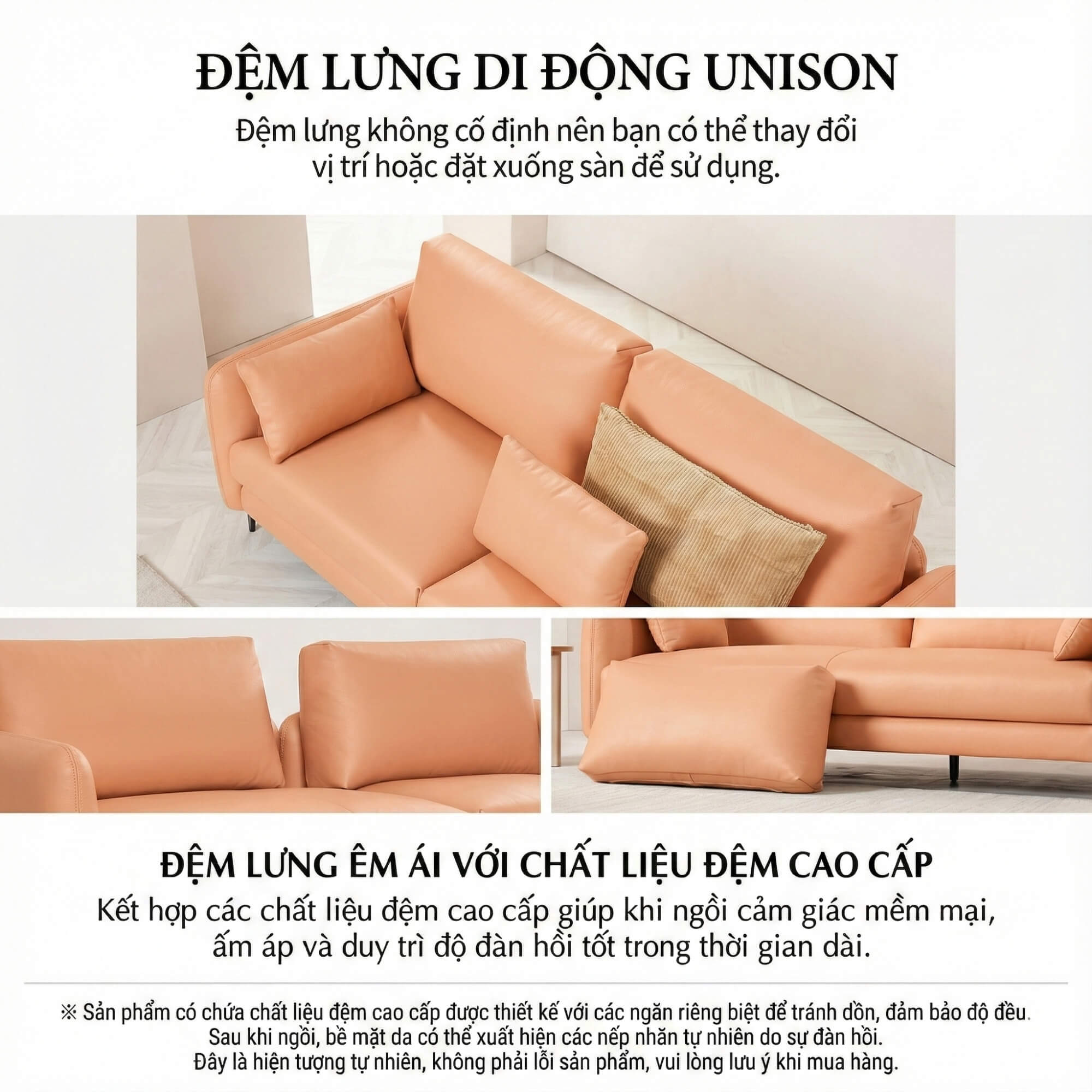 Sofa UNISON - Sofa Đơn Cao Cấp Dạng Modular Linh Hoạt Cho Phòng Khách