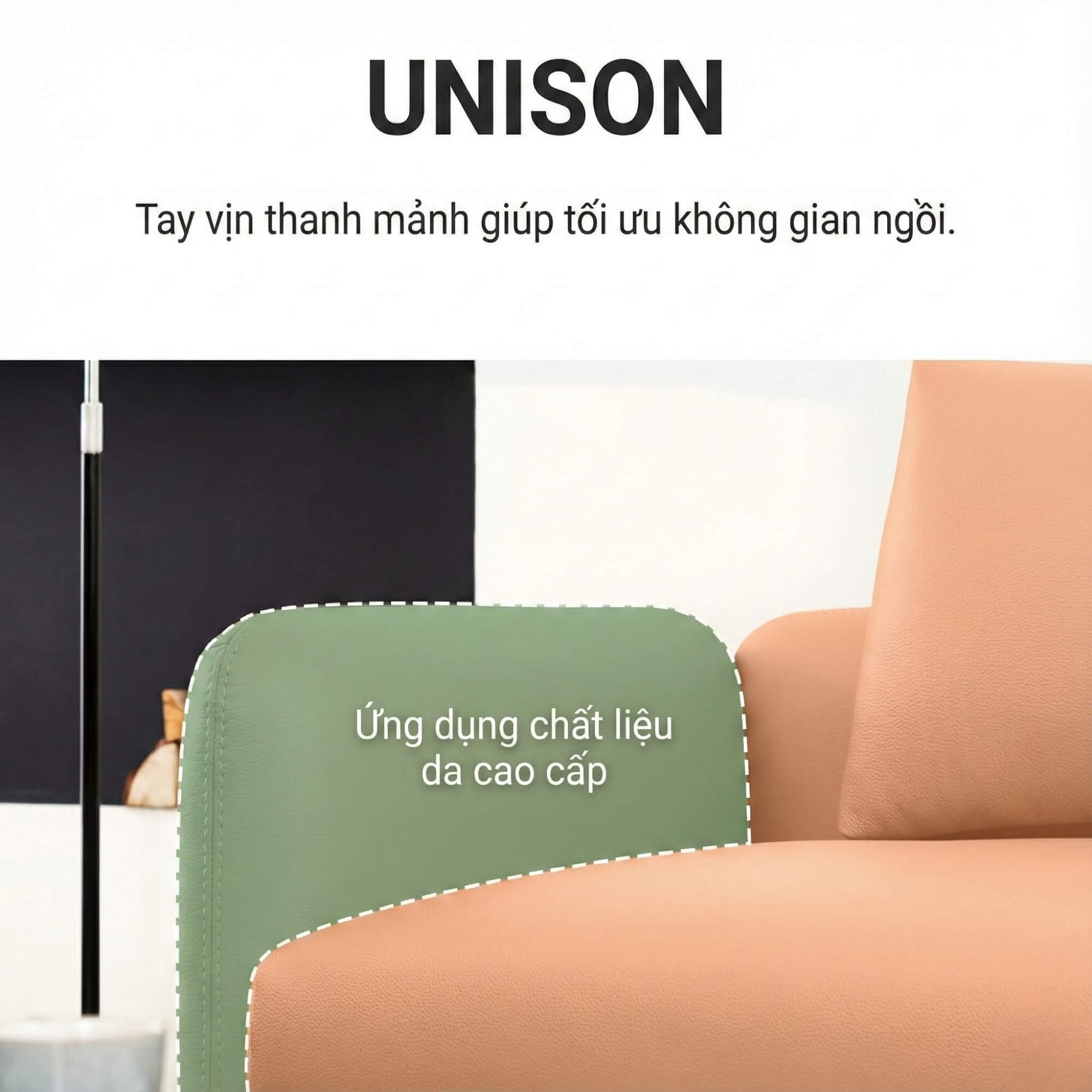 Sofa UNISON - Sofa Đơn Cao Cấp Dạng Modular Linh Hoạt Cho Phòng Khách