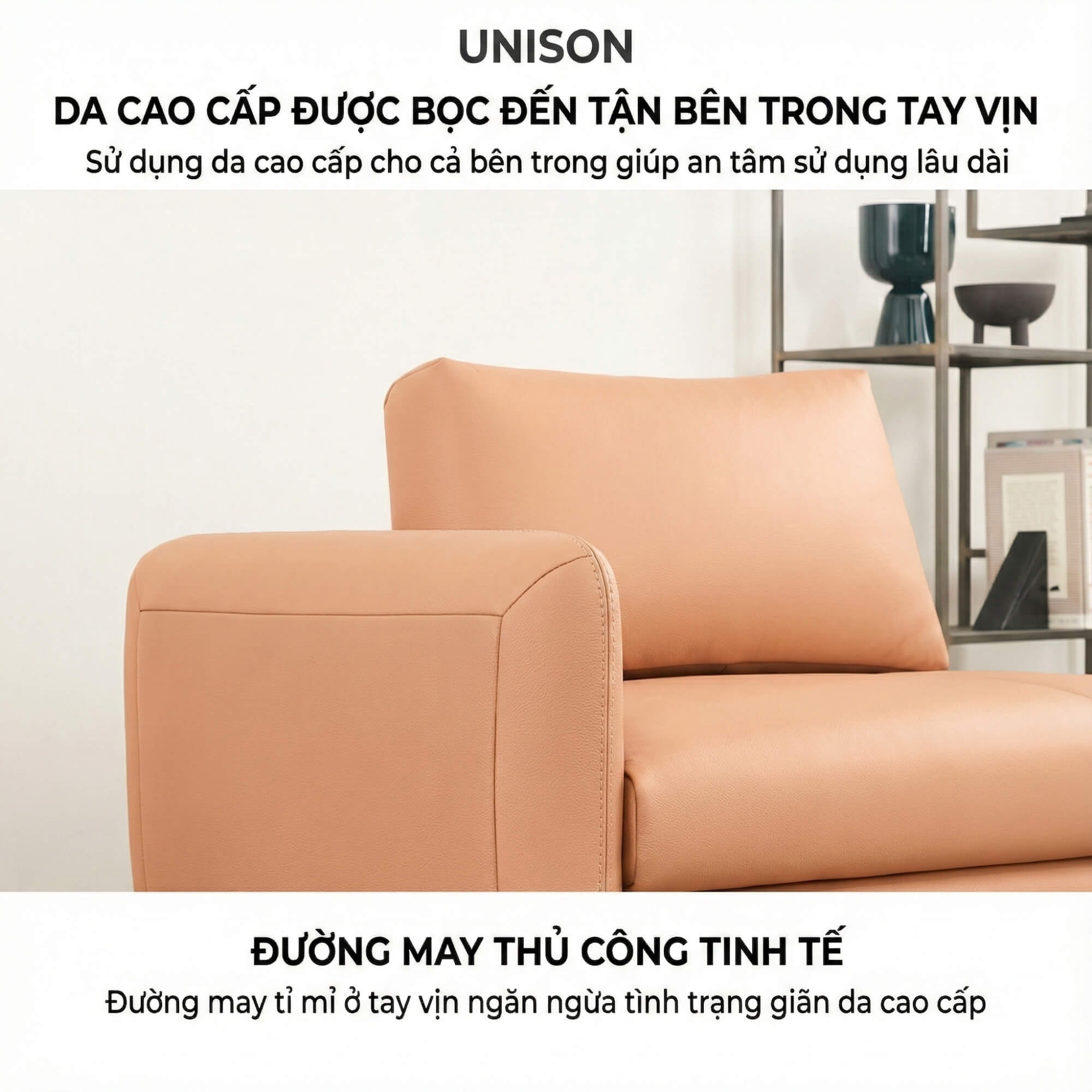 Sofa UNISON - Sofa Đơn Cao Cấp Dạng Modular Linh Hoạt Cho Phòng Khách