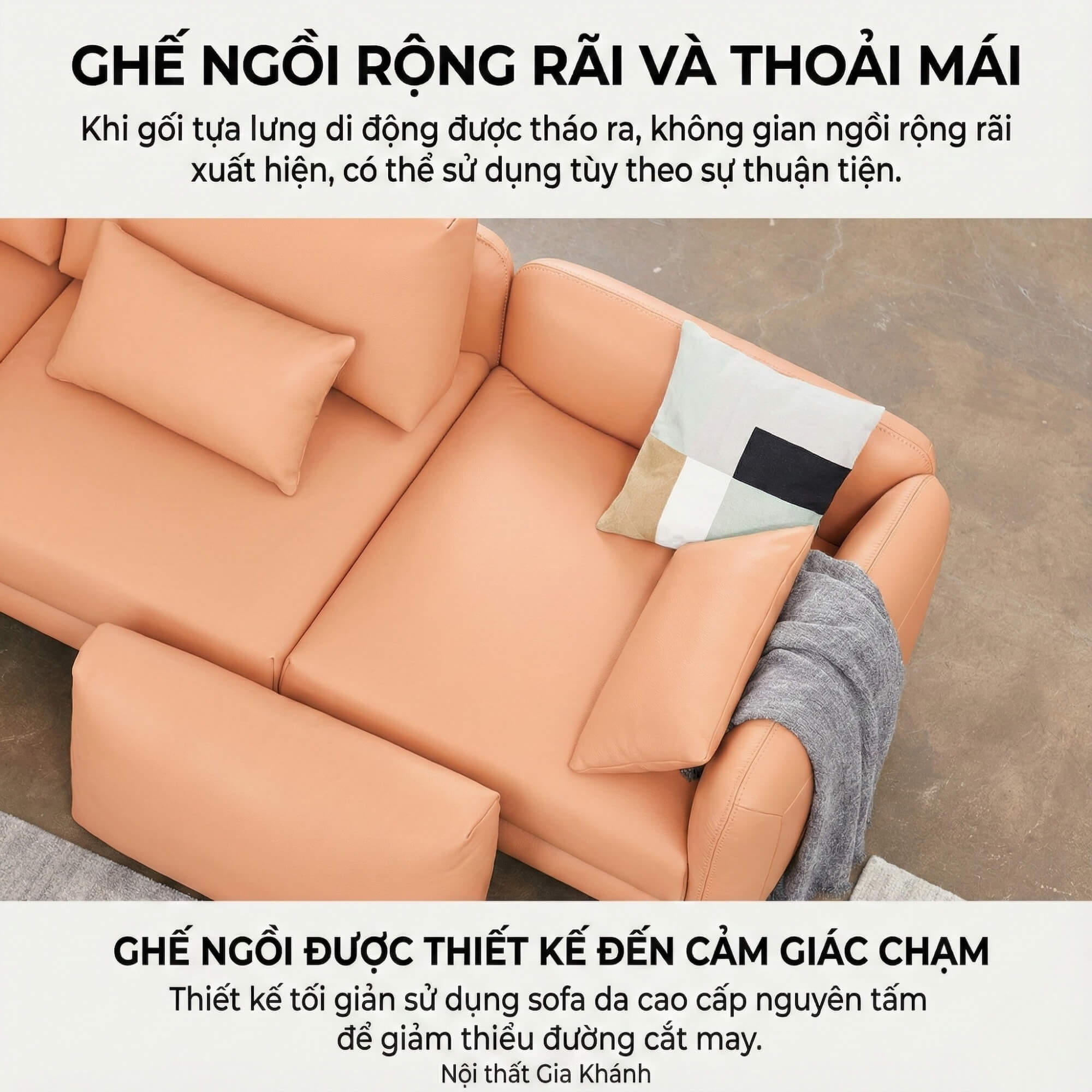 Sofa UNISON - Sofa Đơn Cao Cấp Dạng Modular Linh Hoạt Cho Phòng Khách
